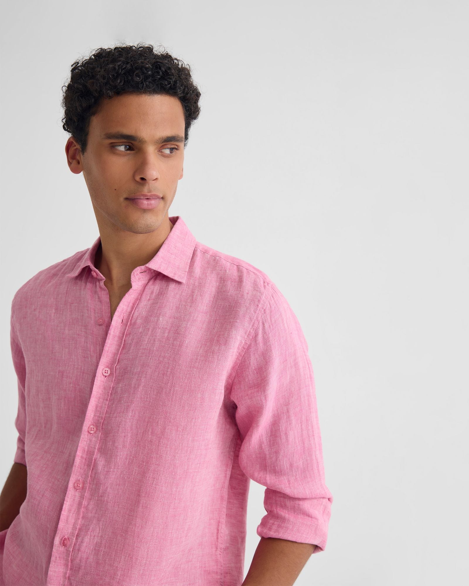 Cooper French Linen Long Sleeve Shirt - Image 5