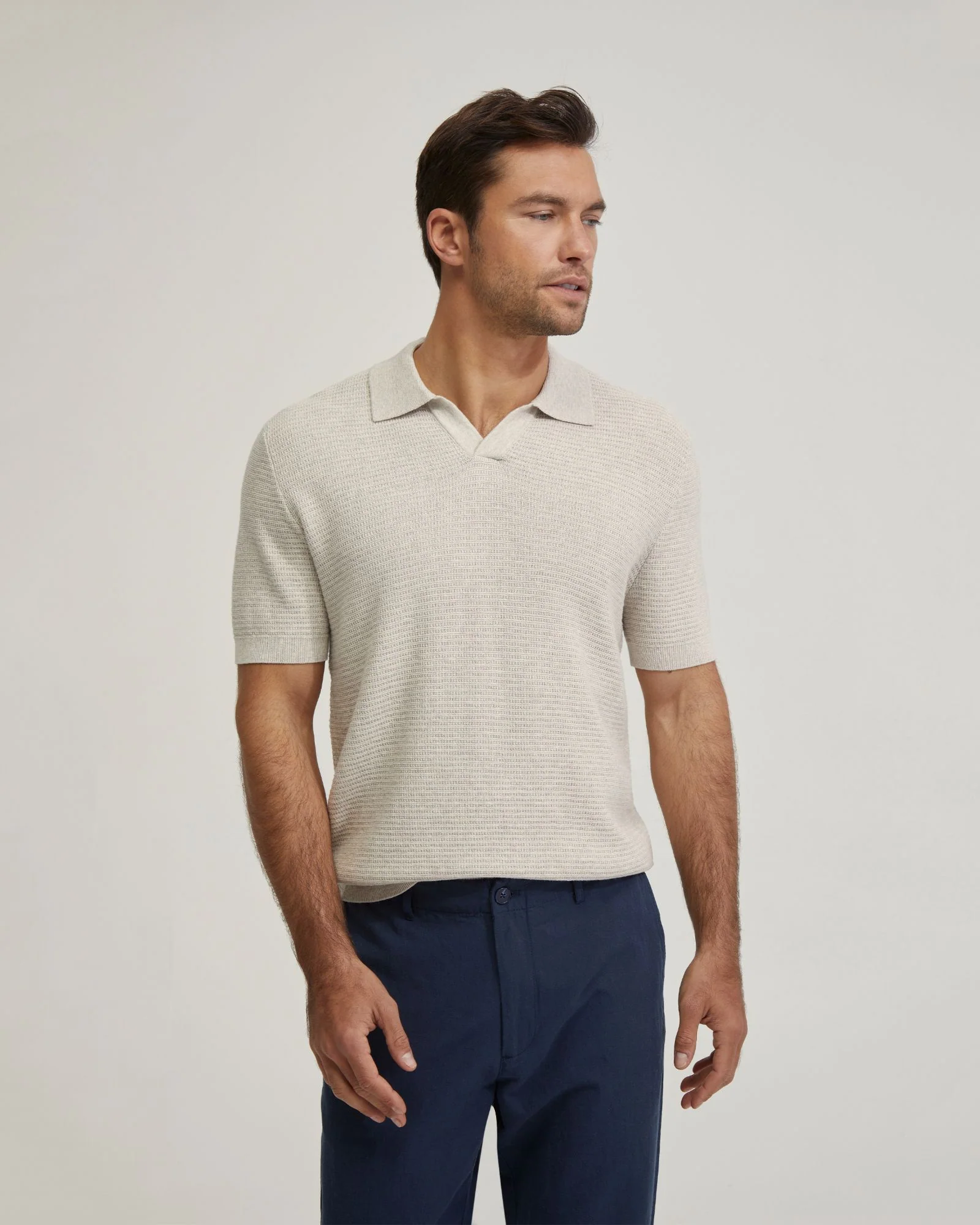 Corbin Cotton Knitted Polo - Image 10