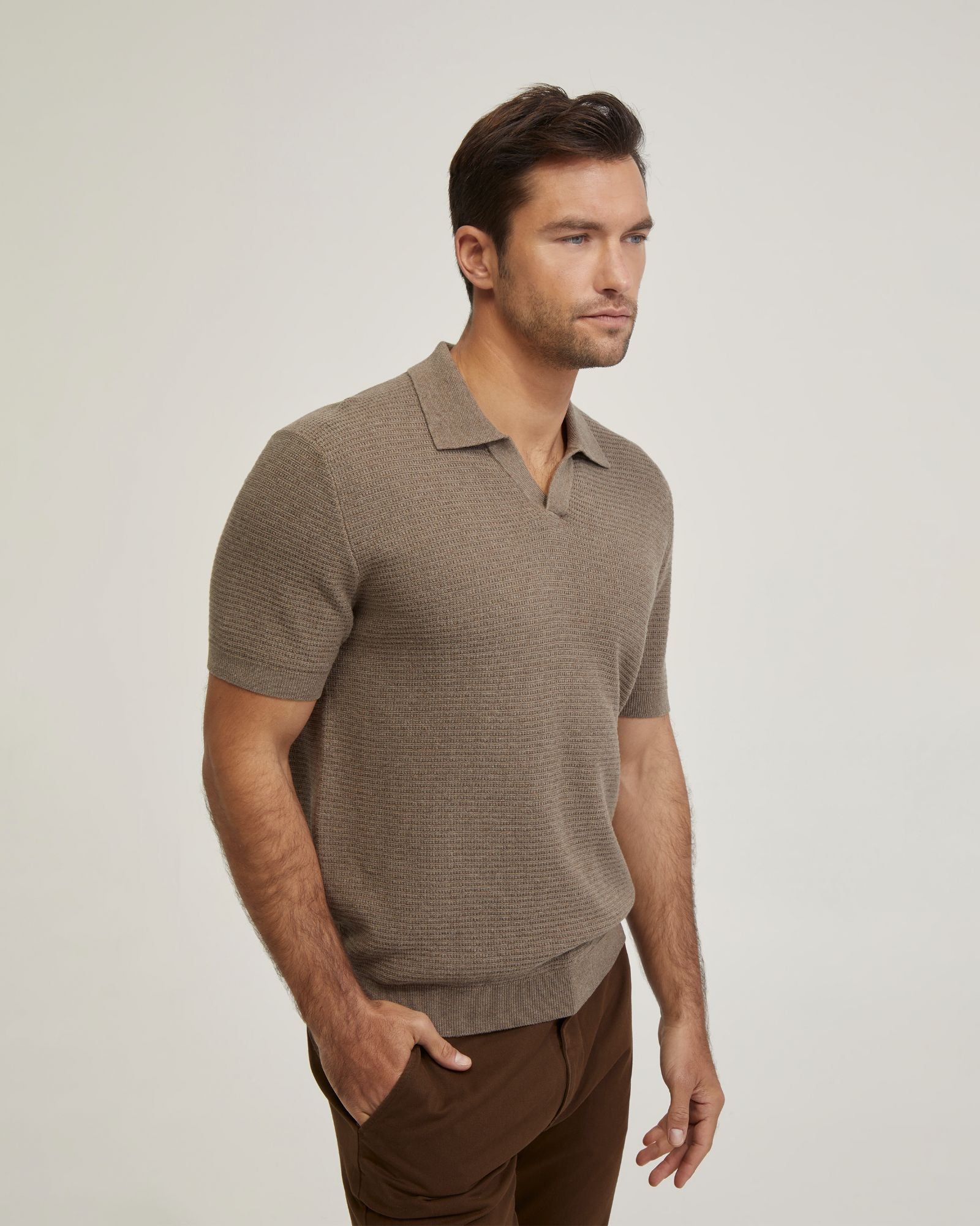 Corbin Cotton Knitted Polo - Image 13
