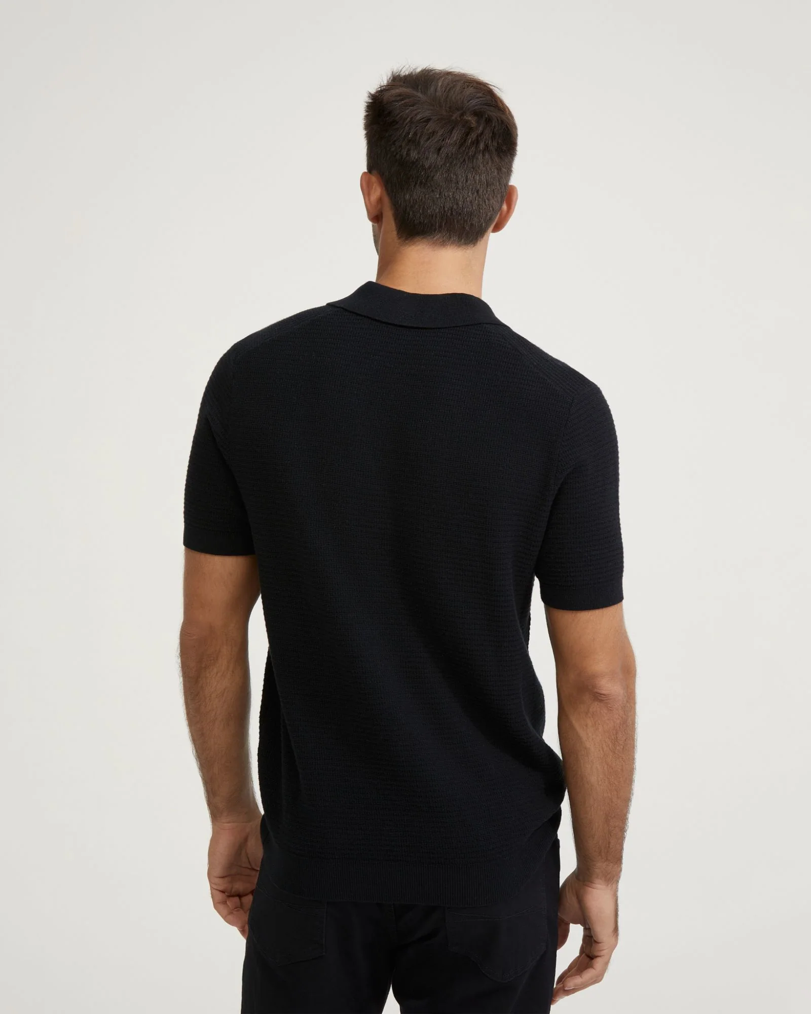 Corbin Cotton Knitted Polo - Image 21