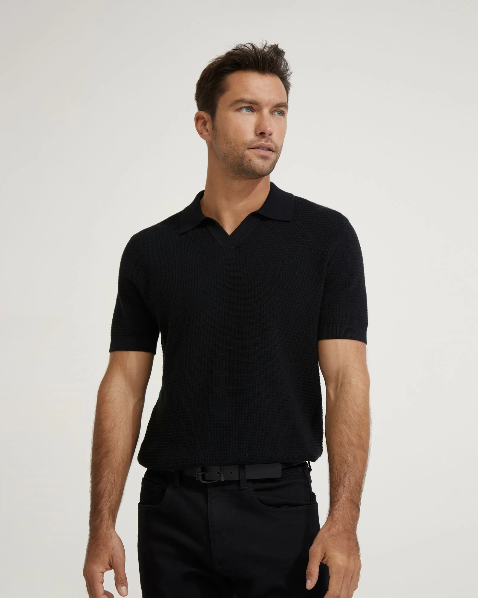 Corbin Cotton Knitted Polo - Image 22