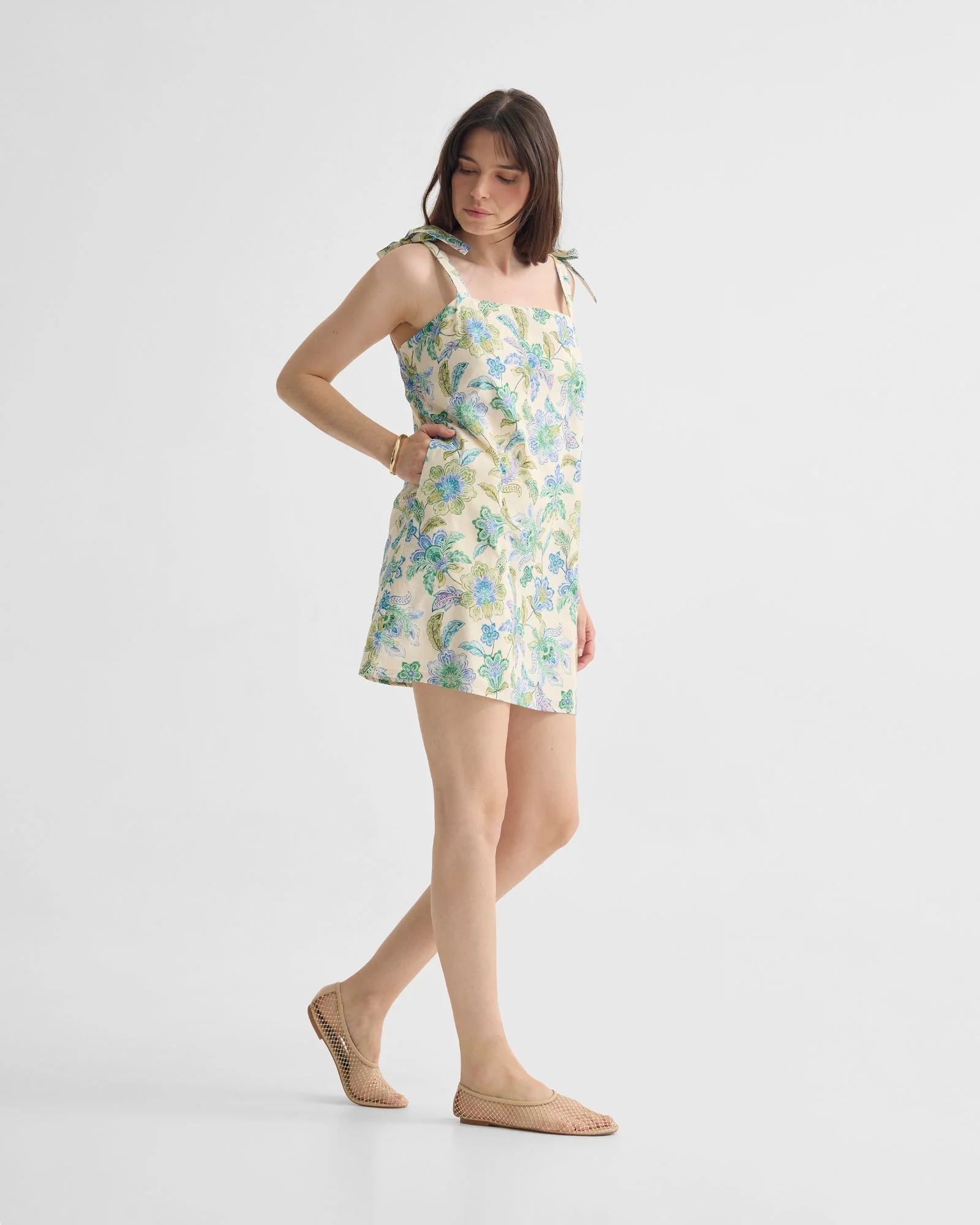 Corfu Chintz Mini Floral Dress - Image 3
