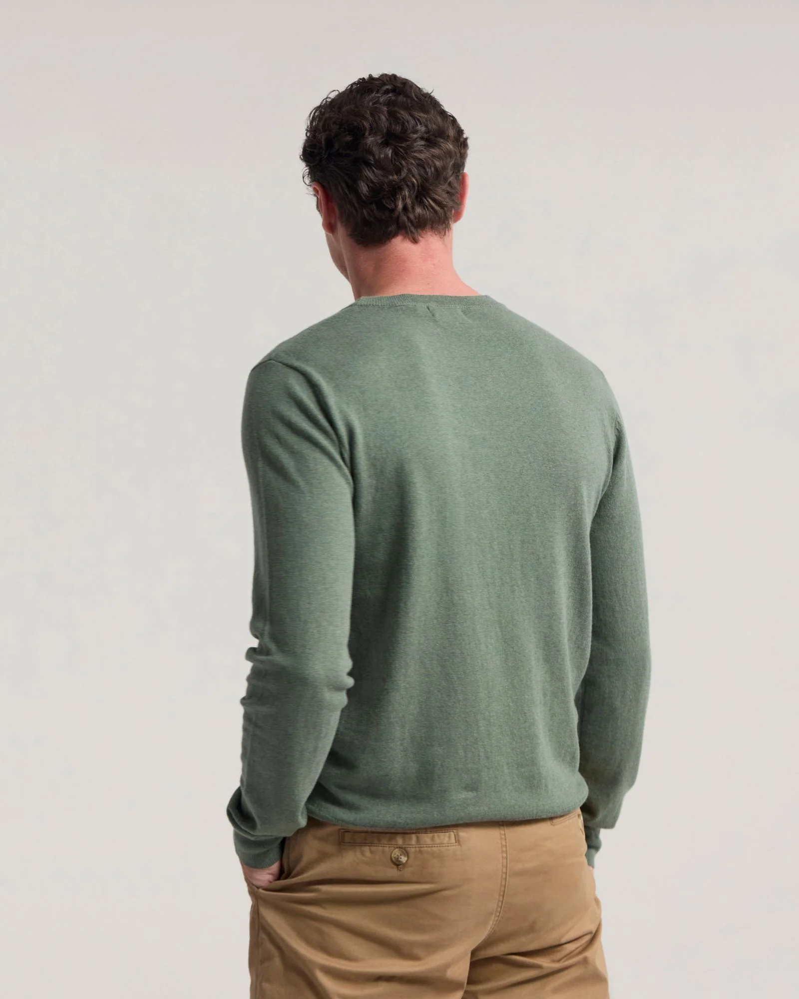 Cotton Cashmere Crew Neck Knit - Image 10