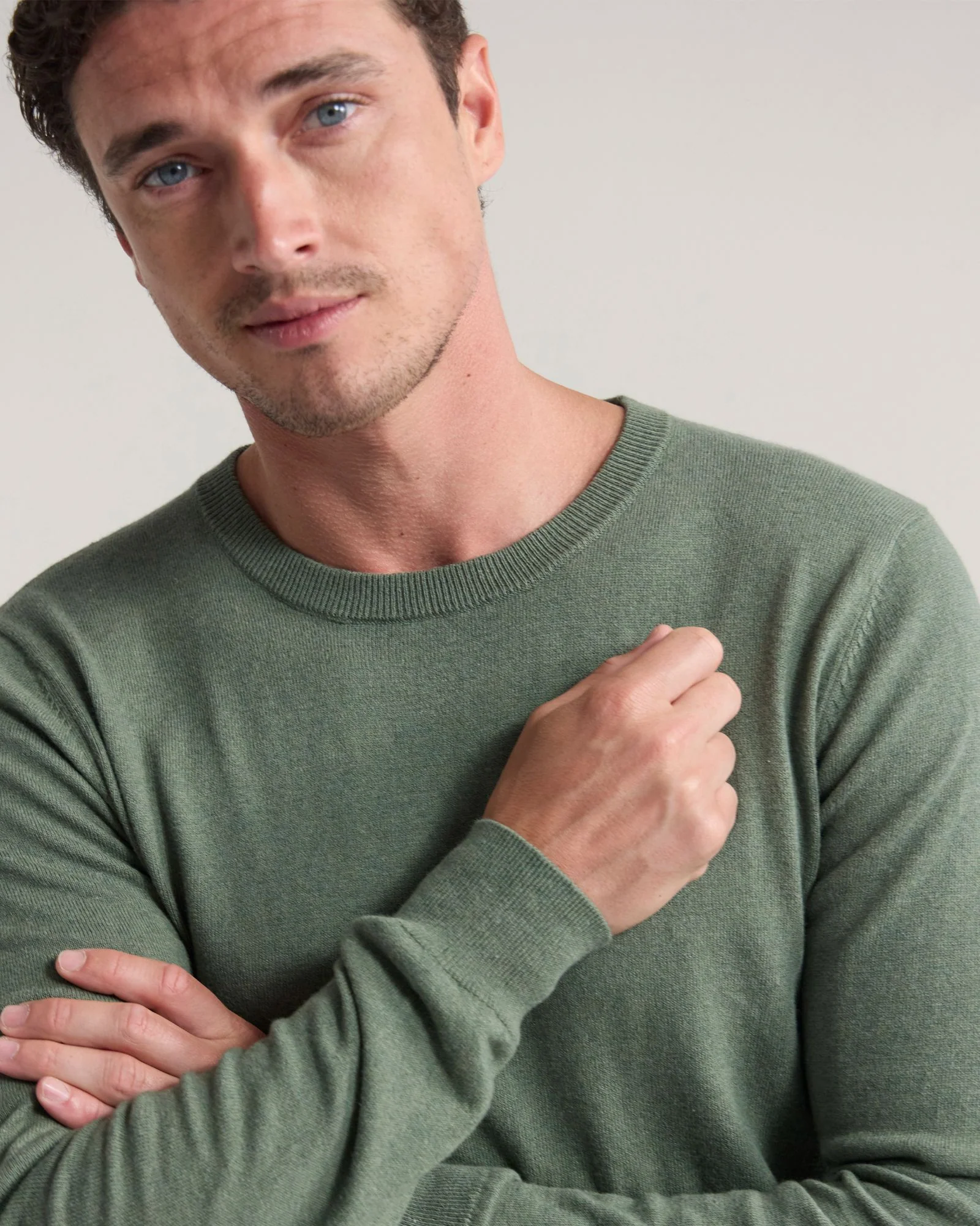 Cotton Cashmere Crew Neck Knit - Image 11