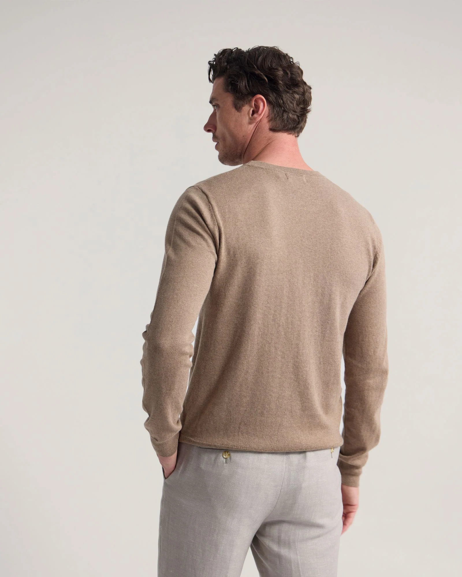 Cotton Cashmere Crew Neck Knit - Image 17