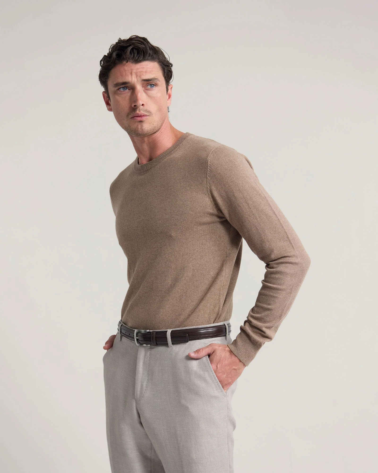 Cotton Cashmere Crew Neck Knit - Image 18