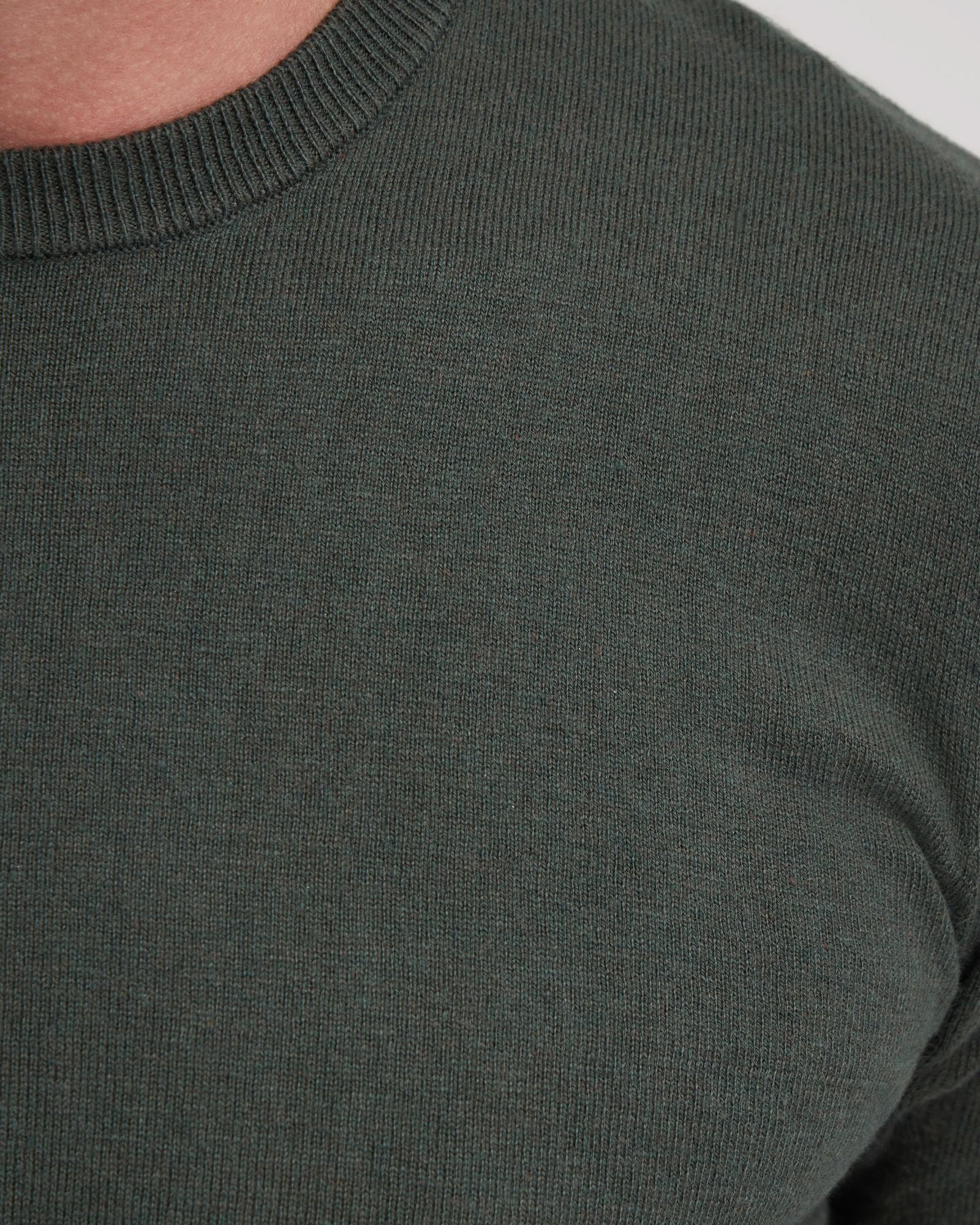 Crew Neck Cotton Cashmere Knit - Image 12