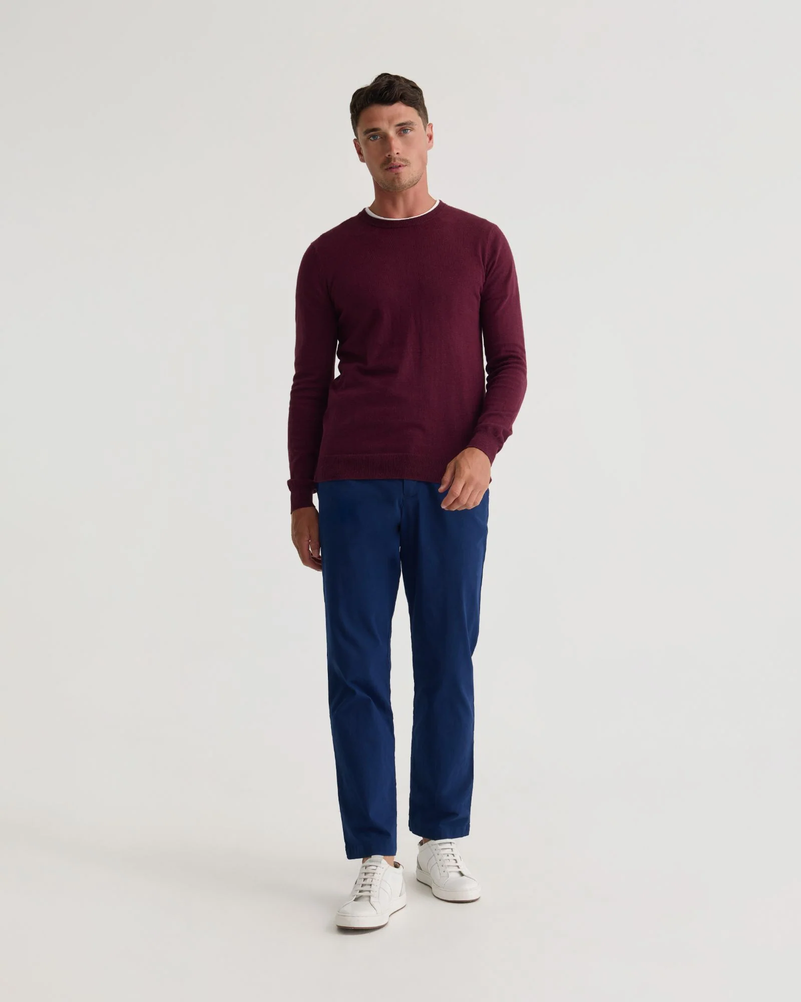 Crew Neck Cotton Cashmere Knit - Image 13