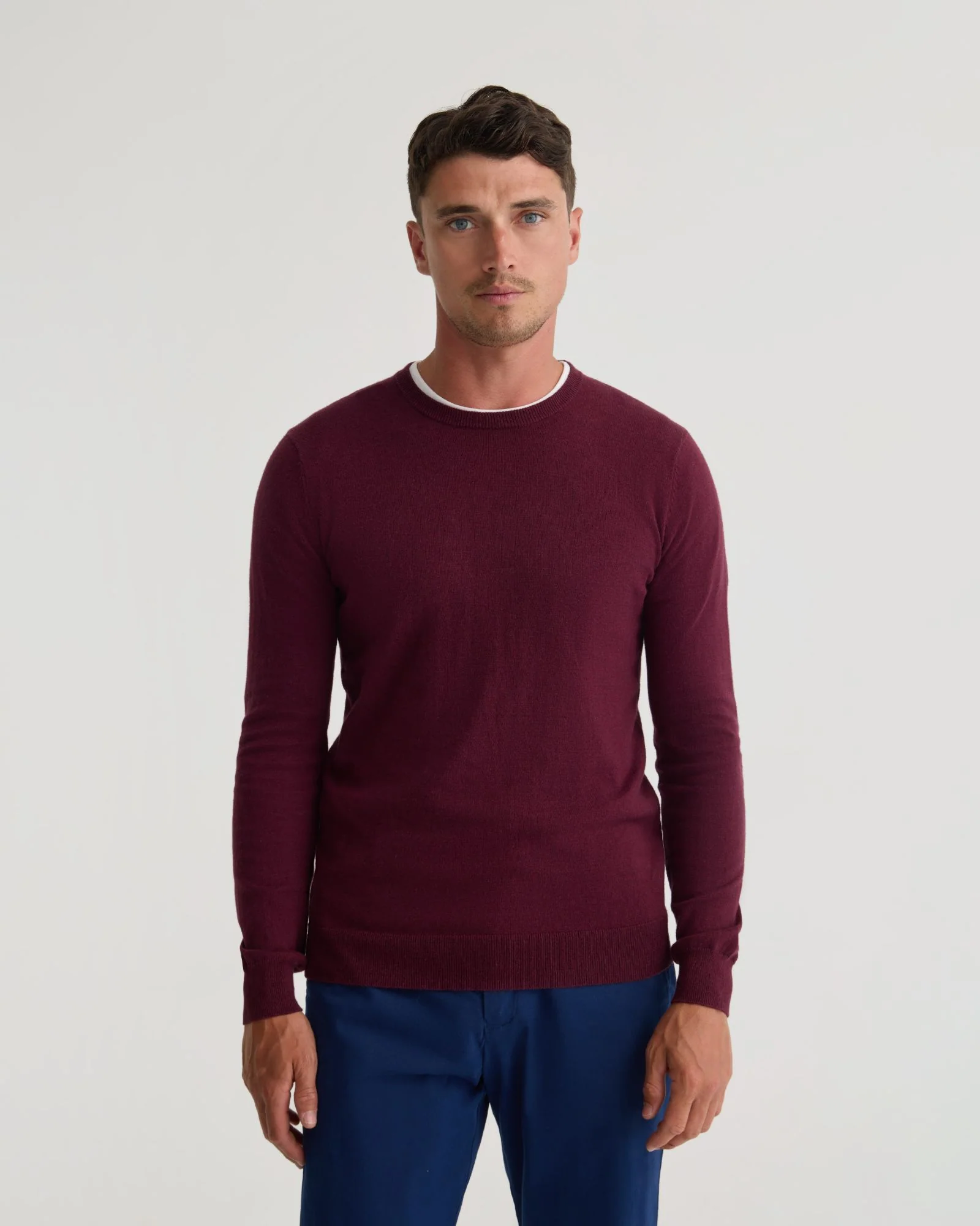 Crew Neck Cotton Cashmere Knit - Image 17