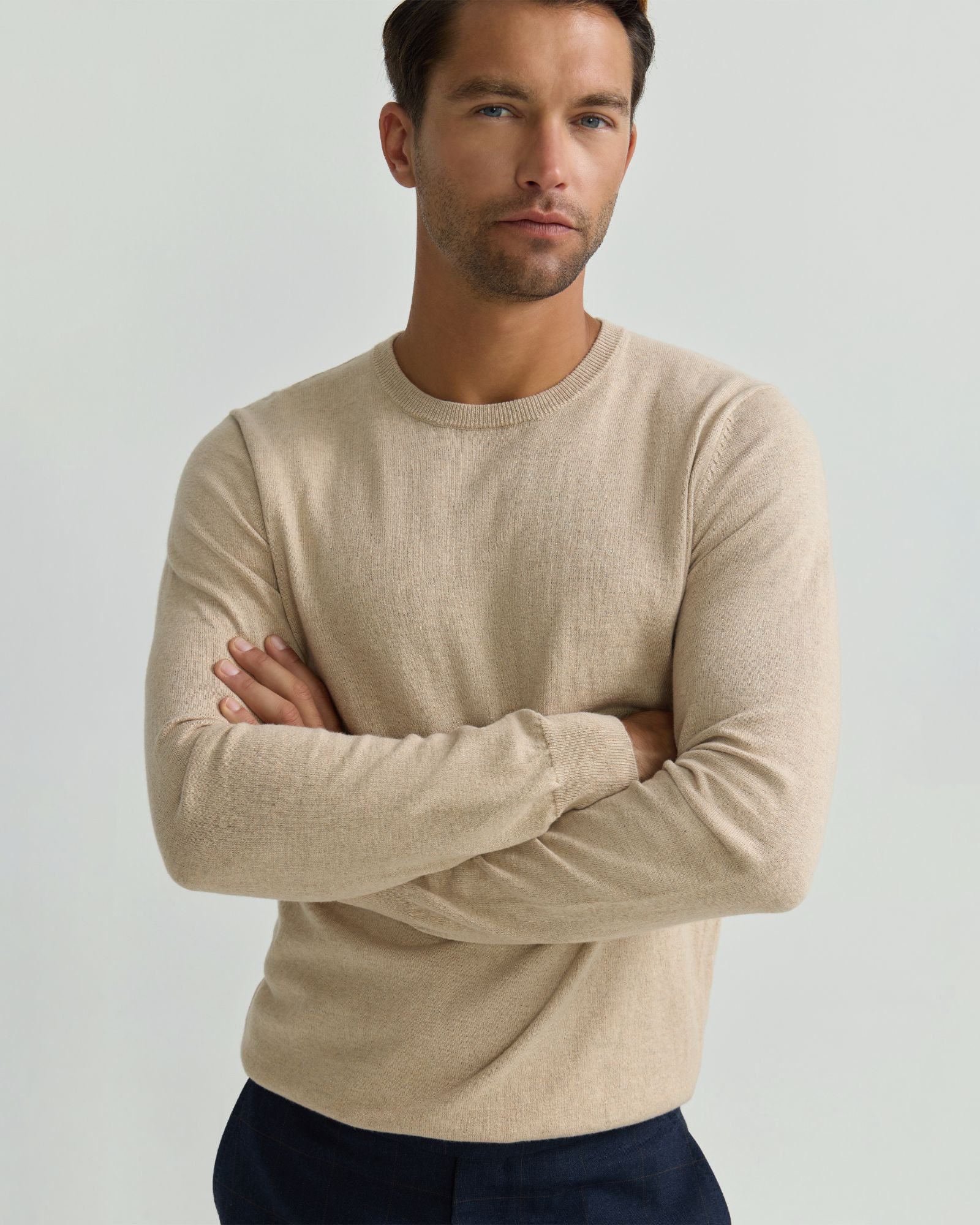 Crew Neck Cotton Cashmere Knit - Image 22