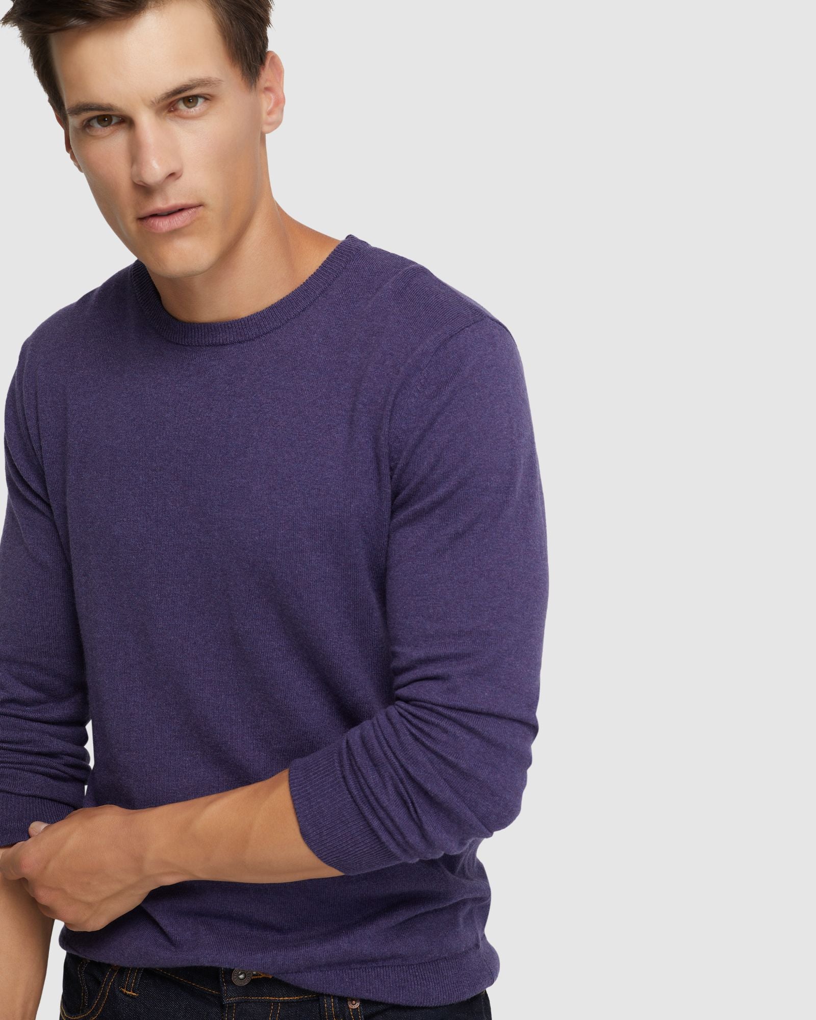 Crew Neck Cotton Cashmere Knit - Image 10