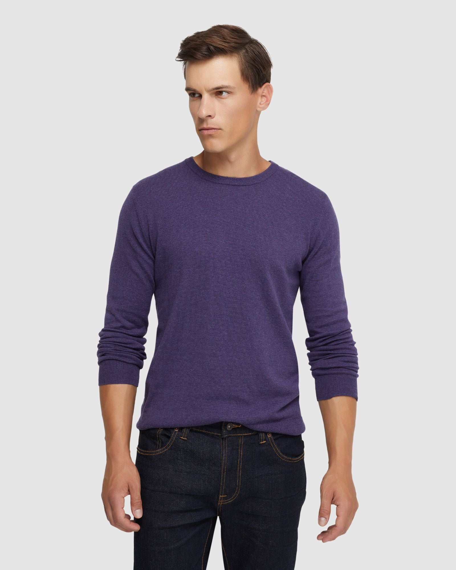 Crew Neck Cotton Cashmere Knit - Image 11