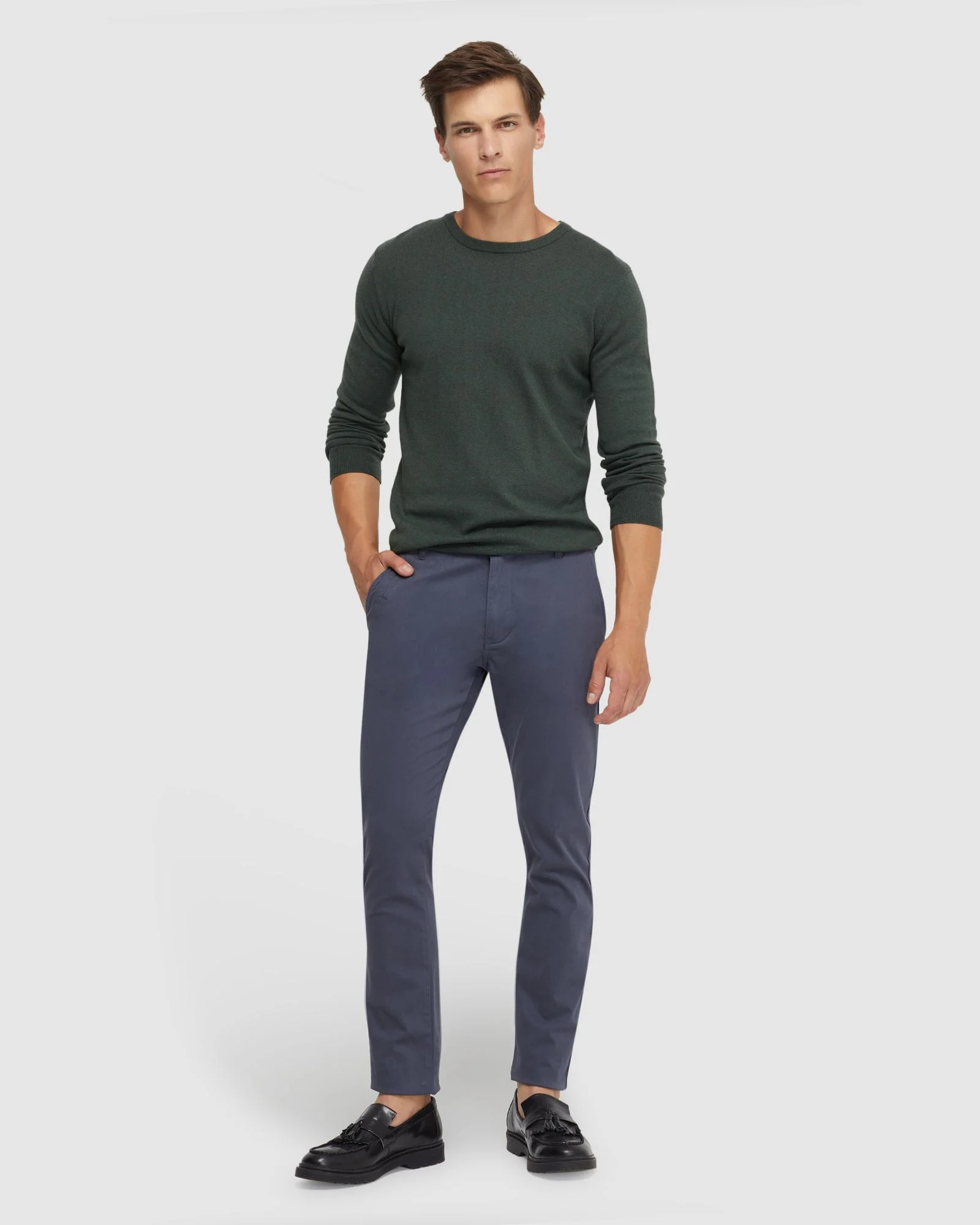 Crew Neck Cotton Cashmere Knit - Image 13
