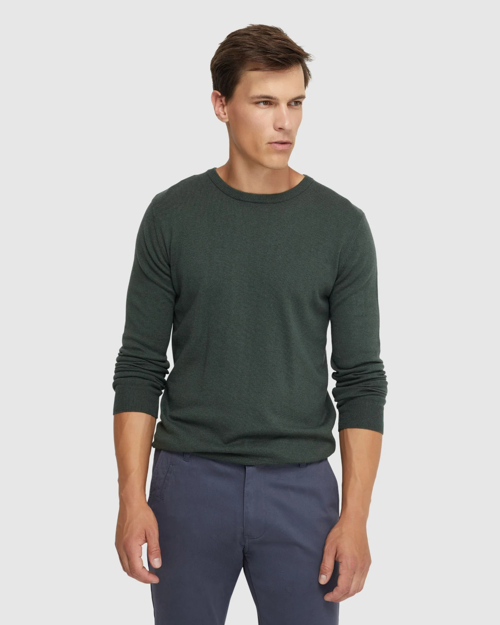 Crew Neck Cotton Cashmere Knit - Image 17