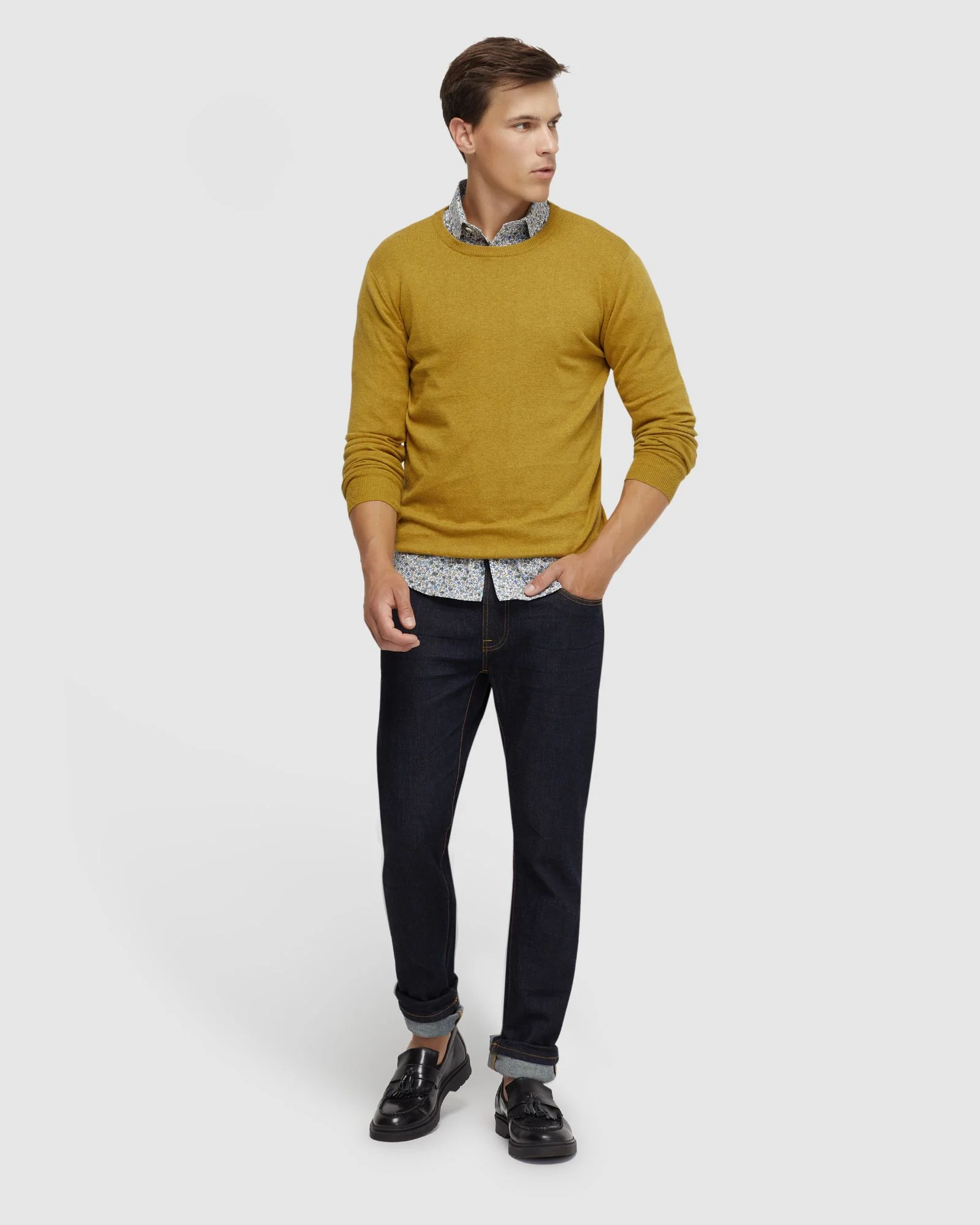 Crew Neck Cotton Cashmere Knit - Image 19