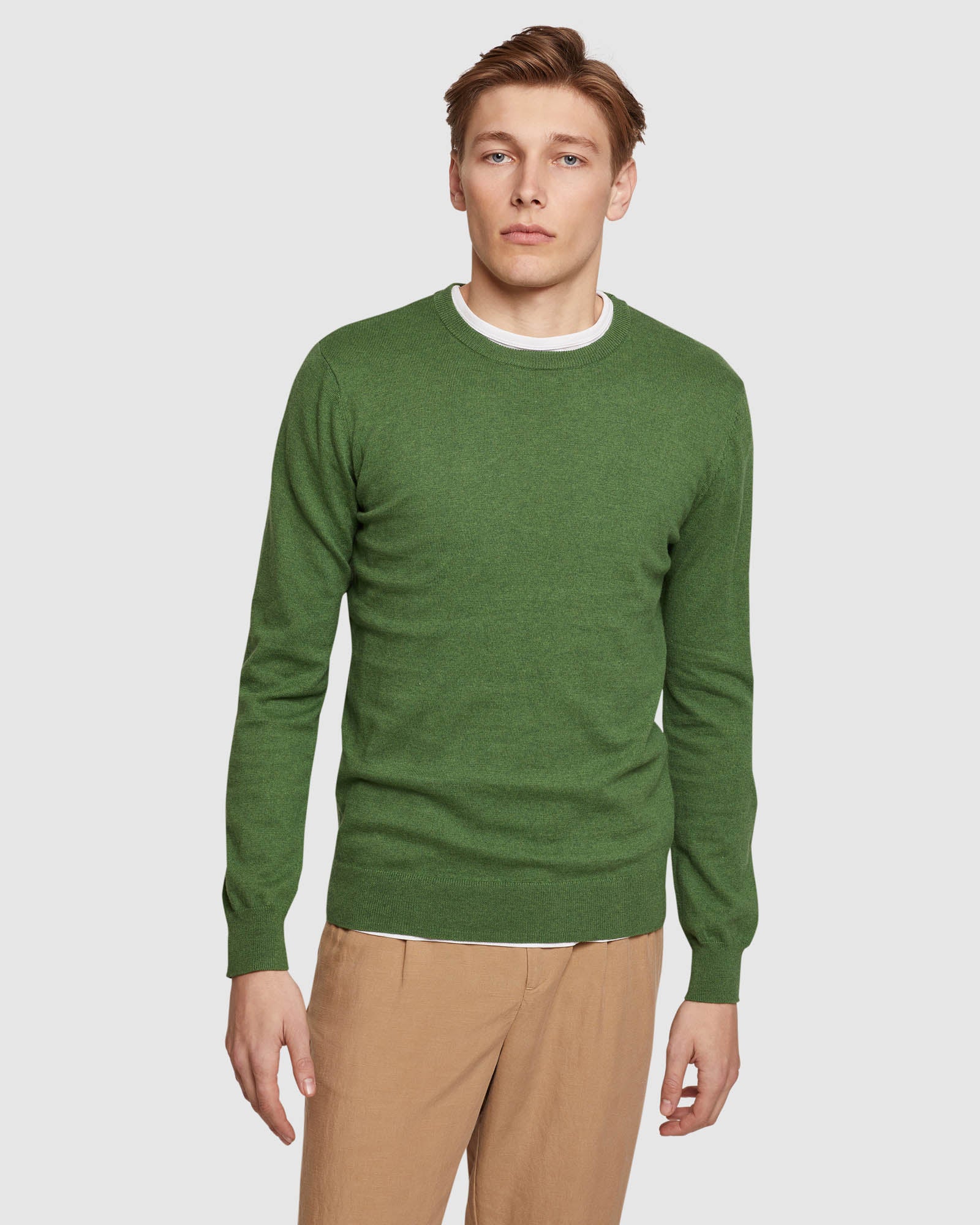 Crew Neck Cotton Cashmere Pullovr - Image 13