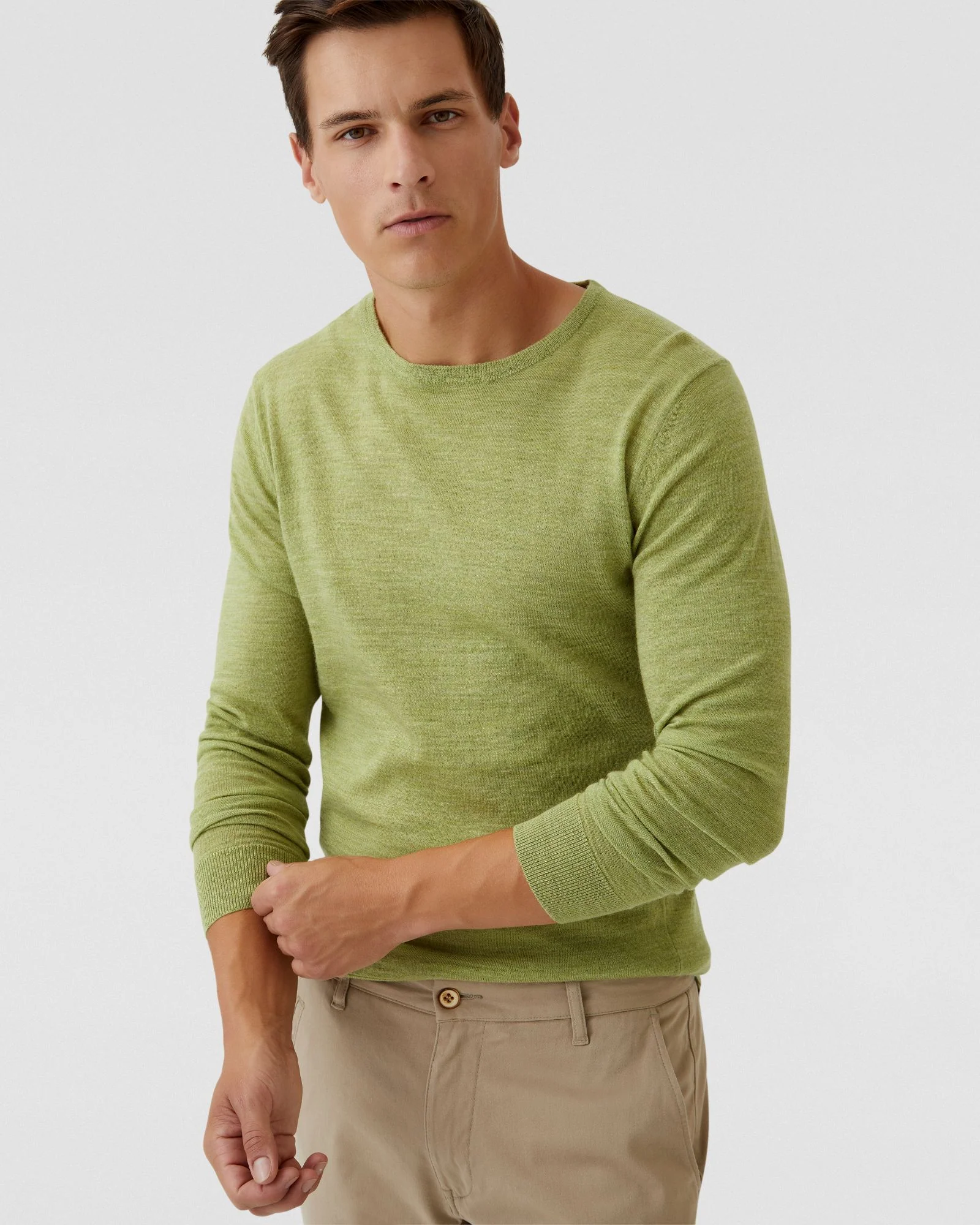 Crew Neck Merino Wool Knit - Image 10