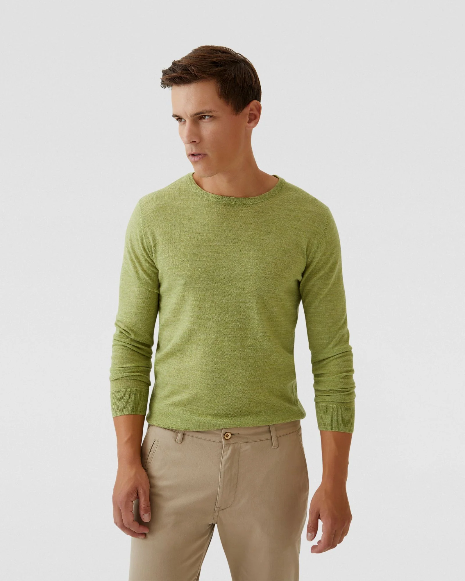 Crew Neck Merino Wool Knit - Image 11