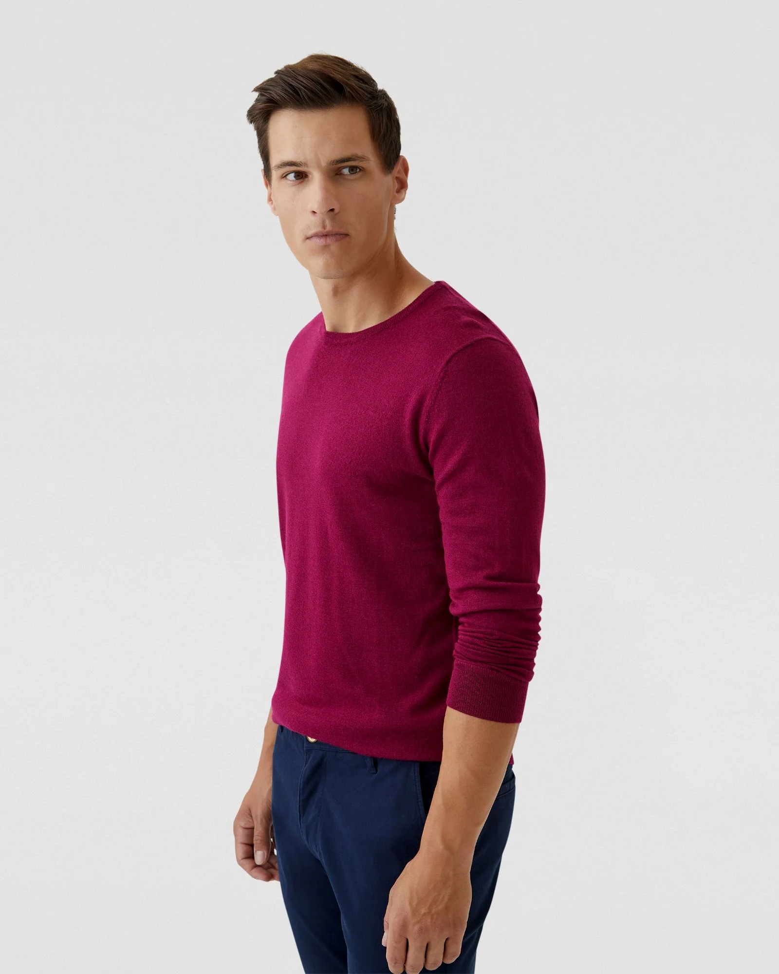 Crew Neck Merino Wool Knit - Image 14