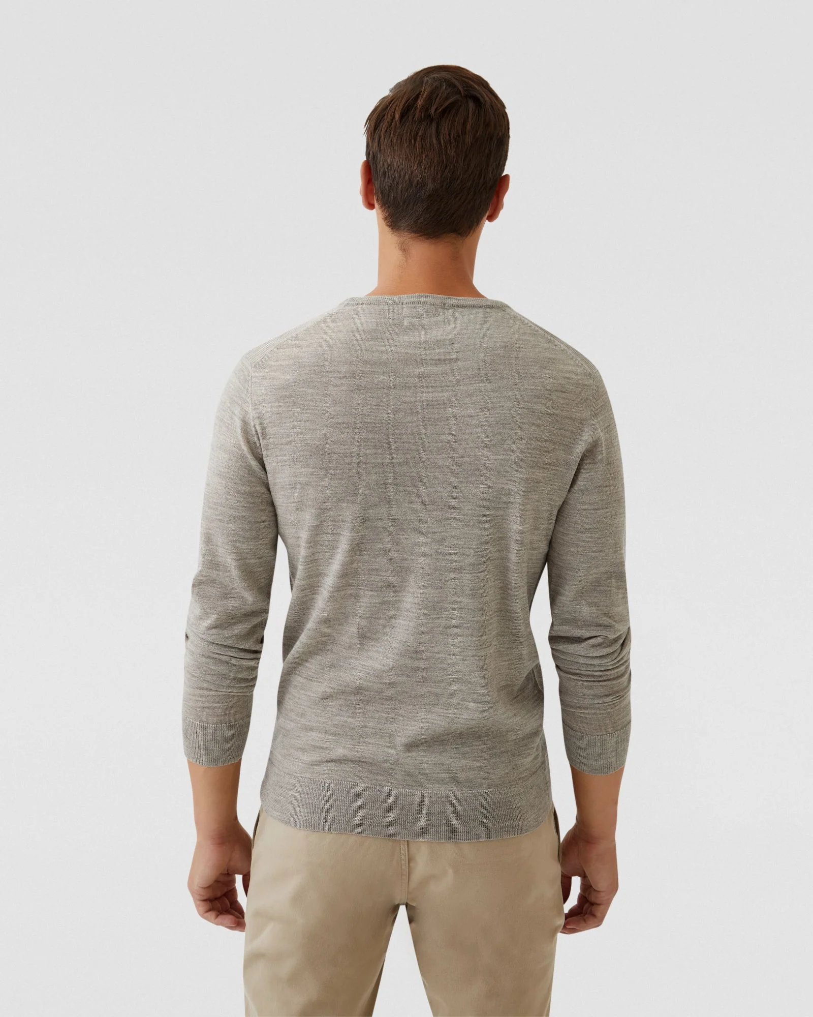 Crew Neck Merino Wool Knit - Image 21