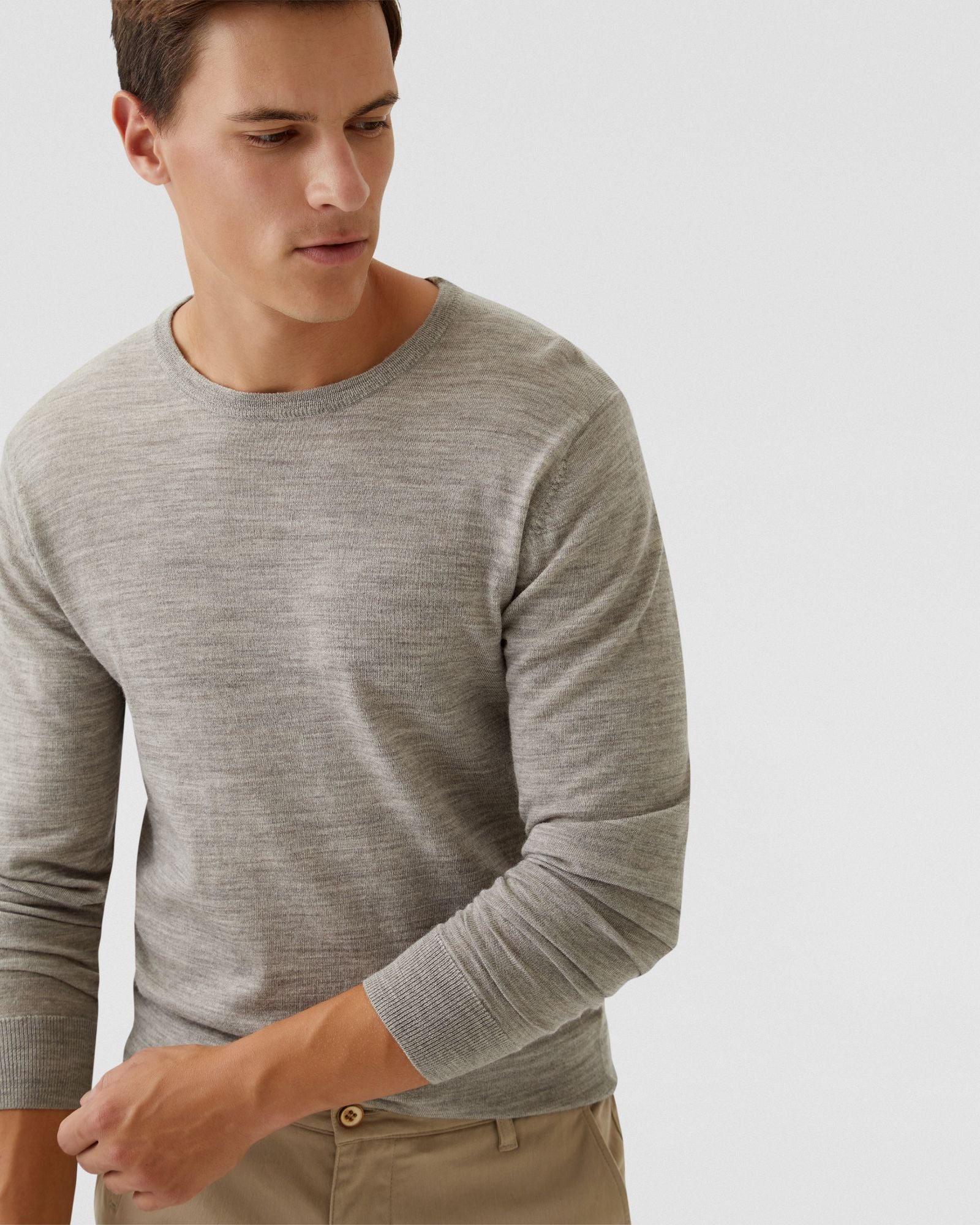 Crew Neck Merino Wool Knit - Image 22