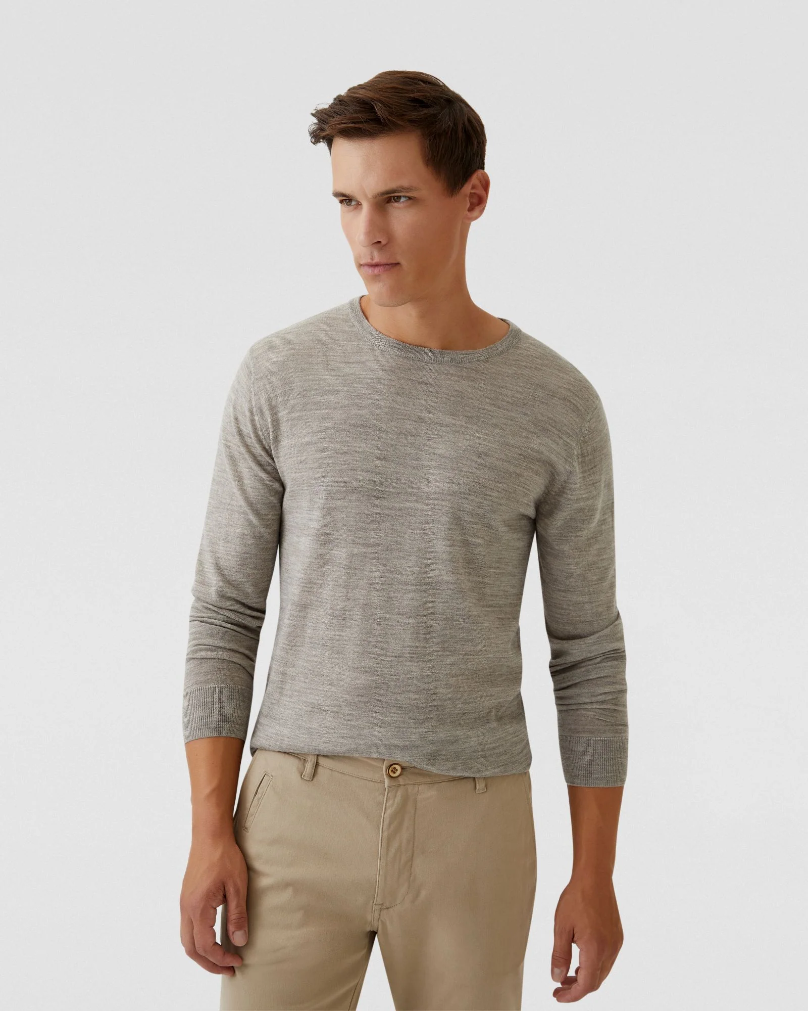 Crew Neck Merino Wool Knit - Image 23