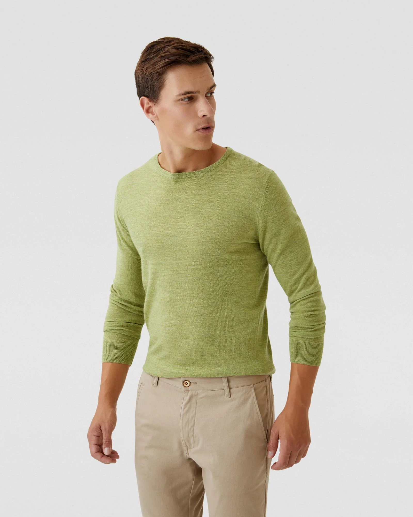 Crew Neck Merino Wool Knit - Image 8