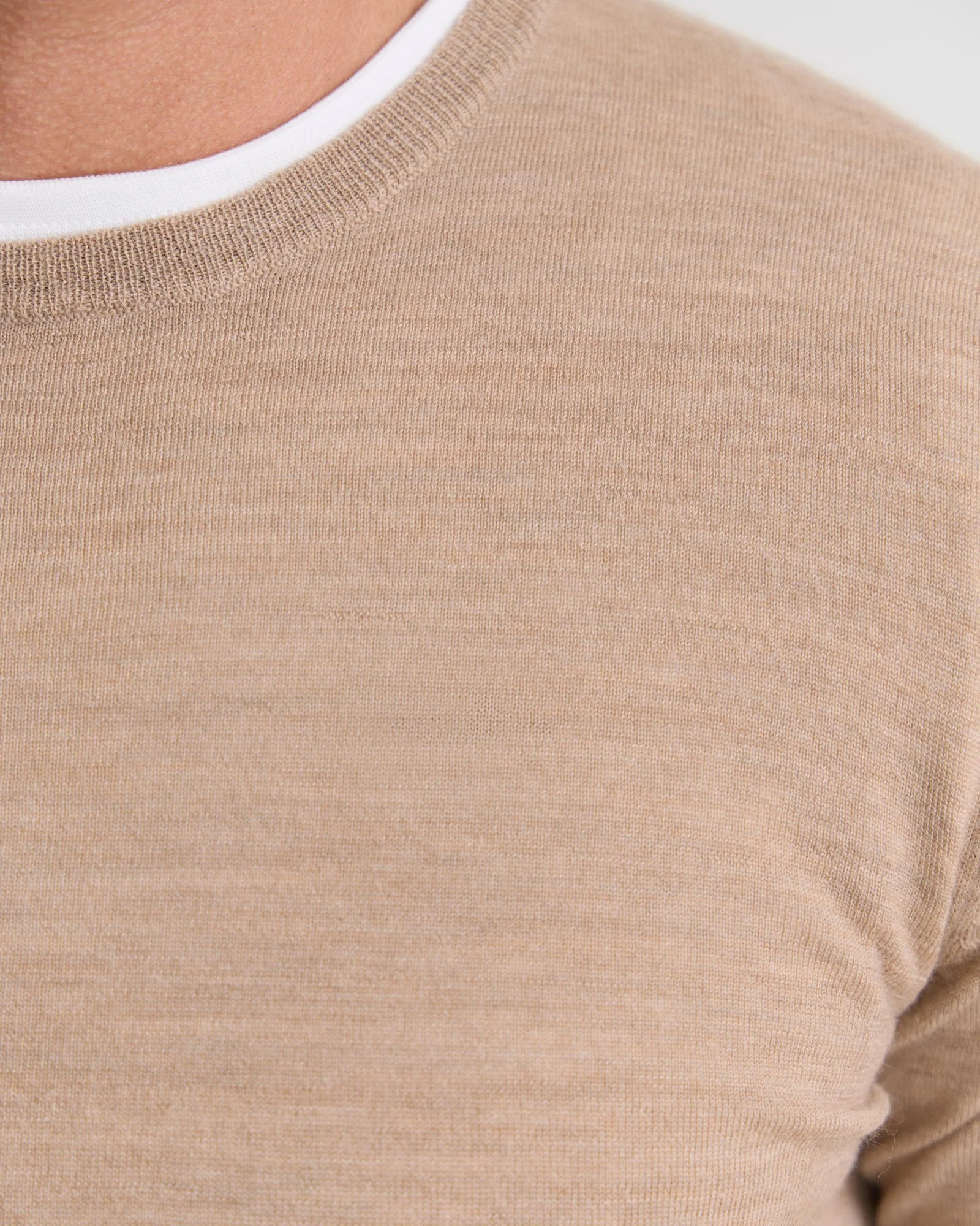 Crew Neck Pure Wool Pullover - Image 29