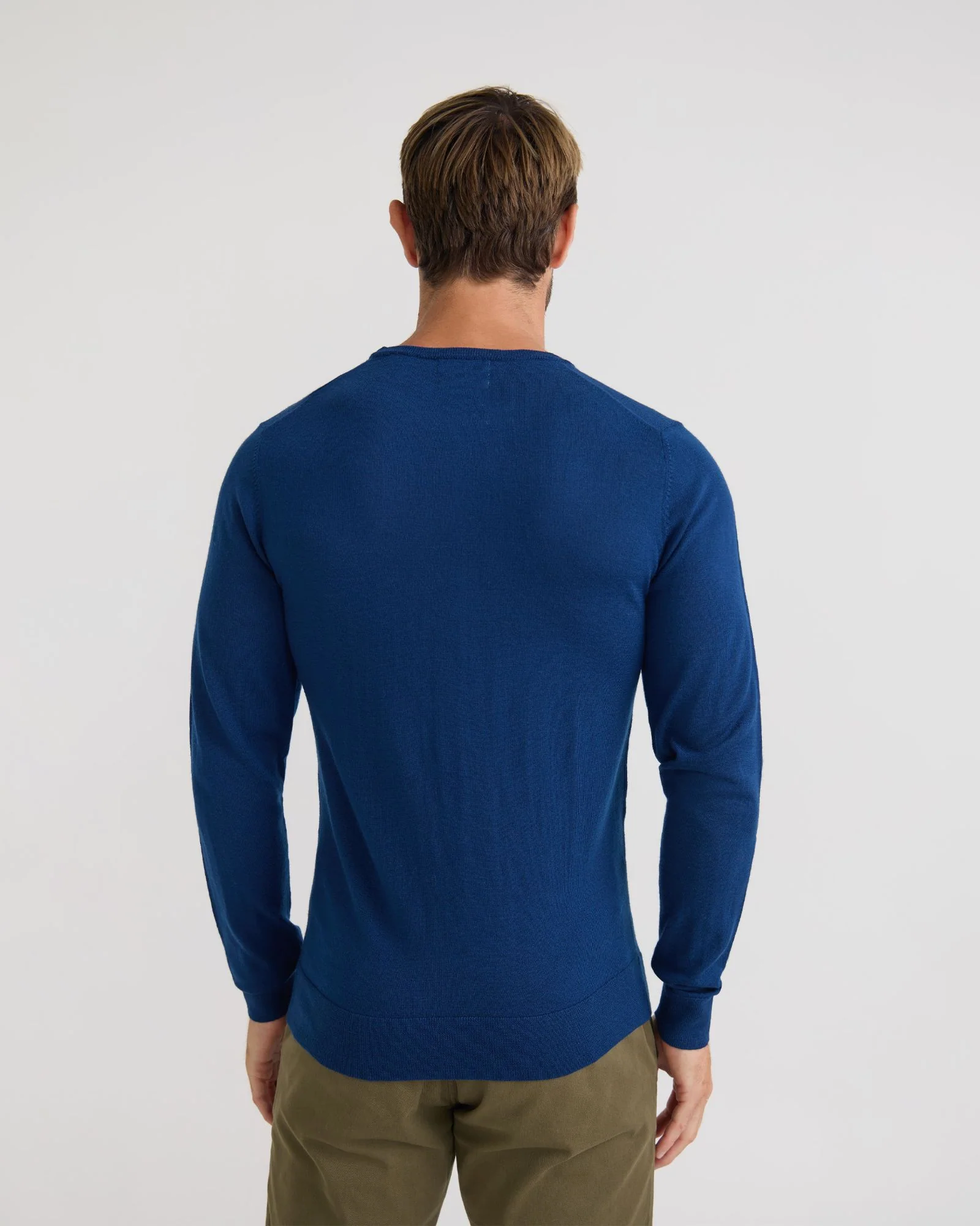 Crew Neck Pure Wool Pullover - Image 9