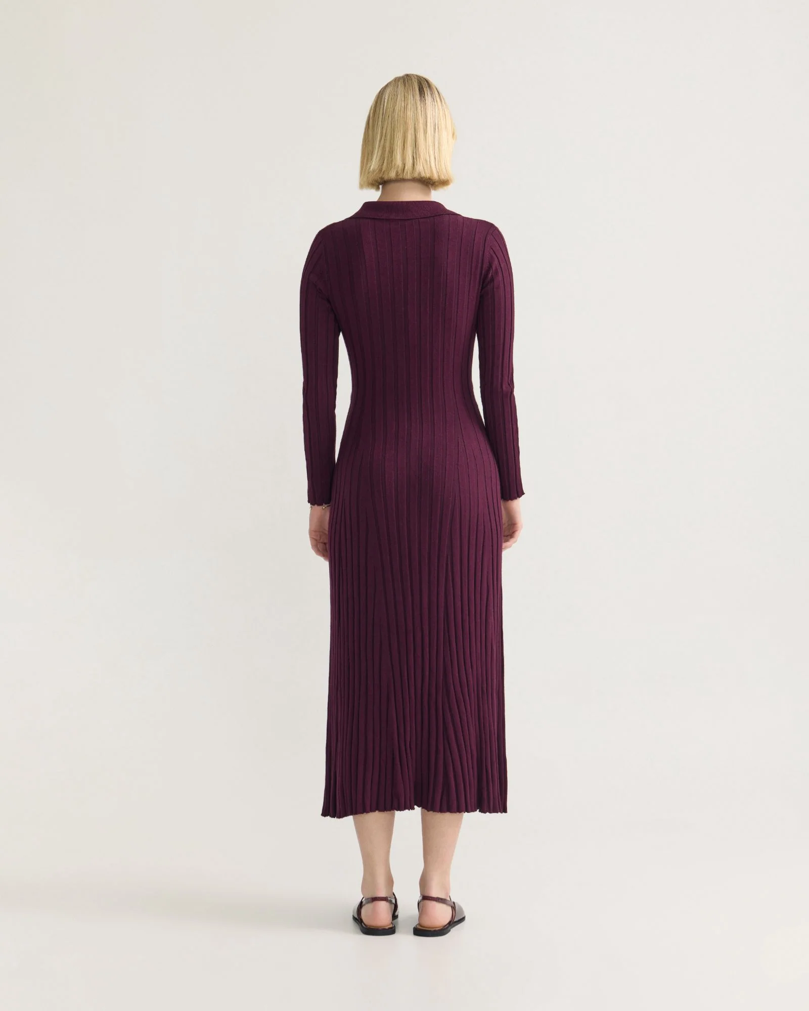 Dakota Knitted Polo Collar Dress - Image 3
