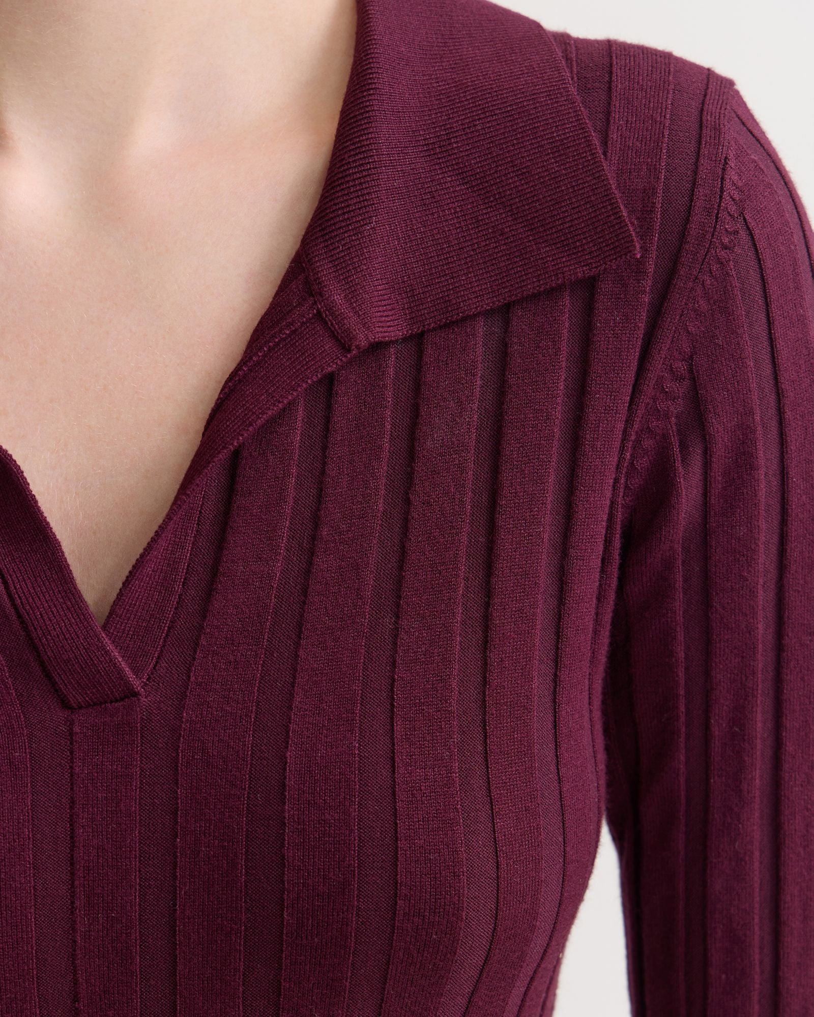 Dakota Knitted Polo Collar Dress - Image 6