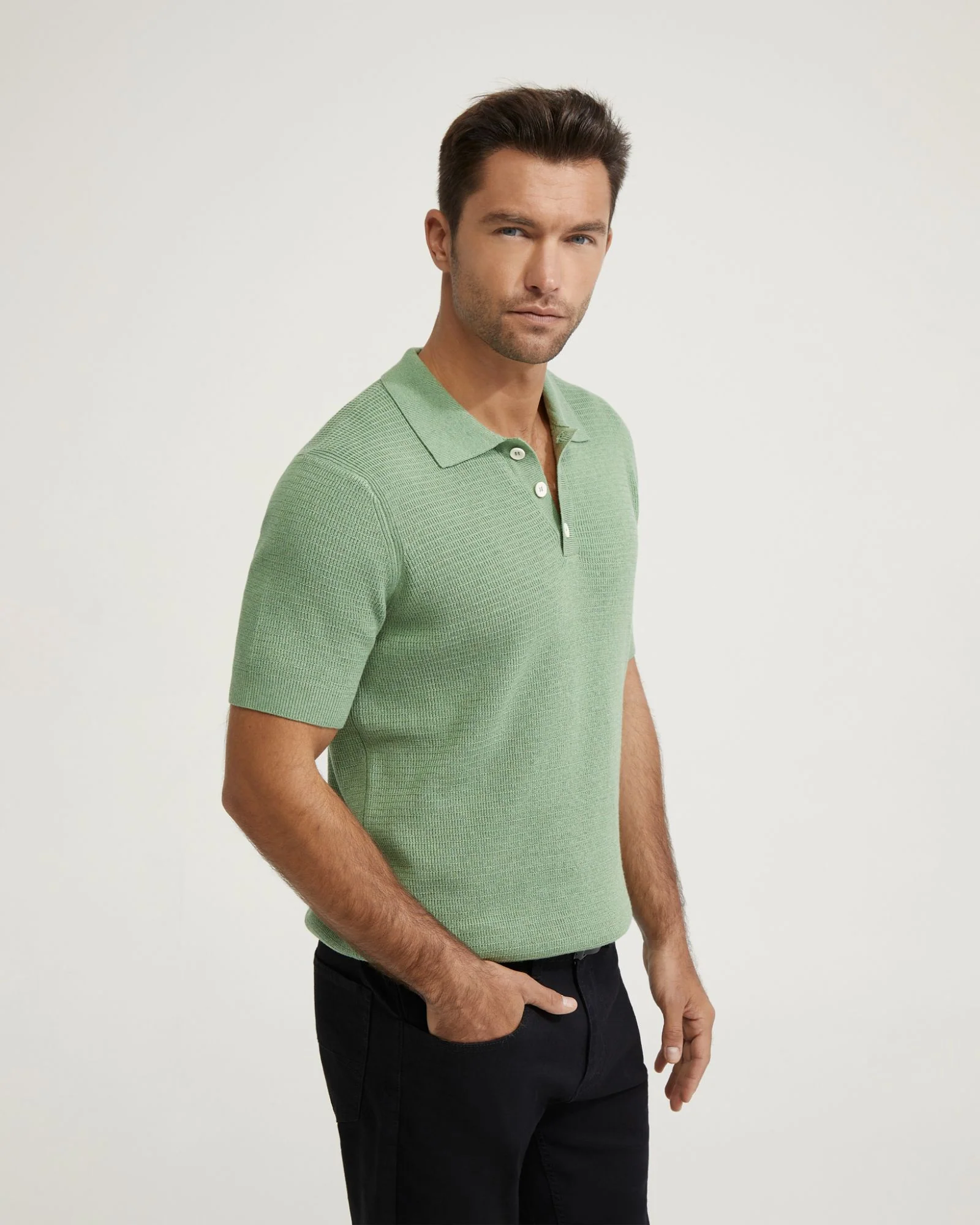 Dale Cotton Knitted Polo - Image 10