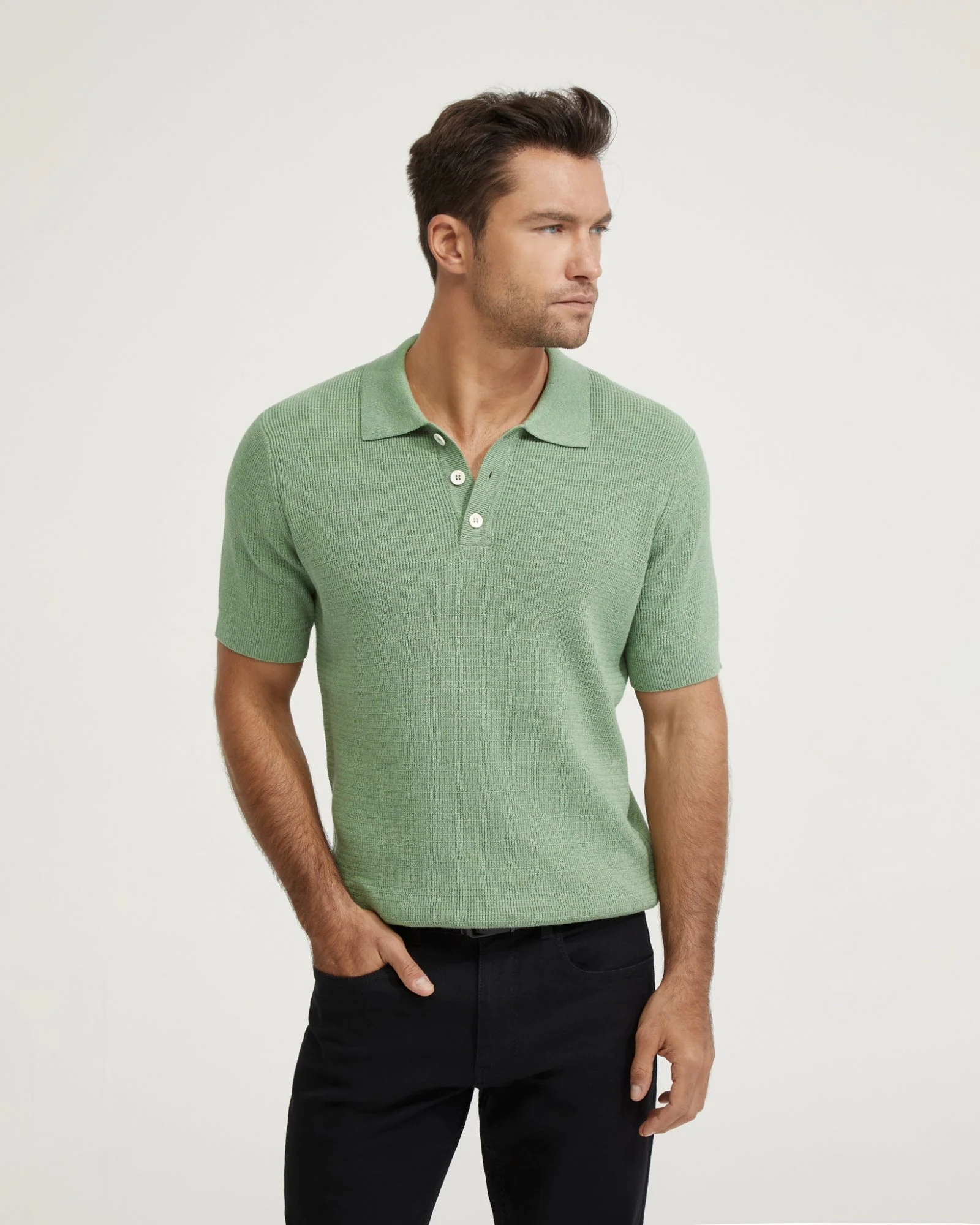 Dale Cotton Knitted Polo - Image 11