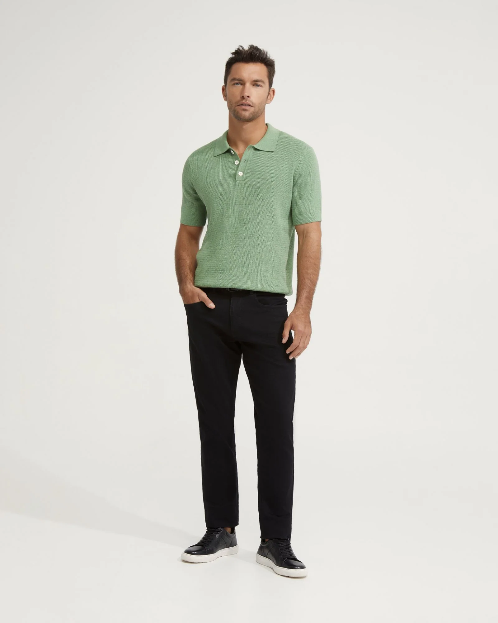 Dale Cotton Knitted Polo - Image 7
