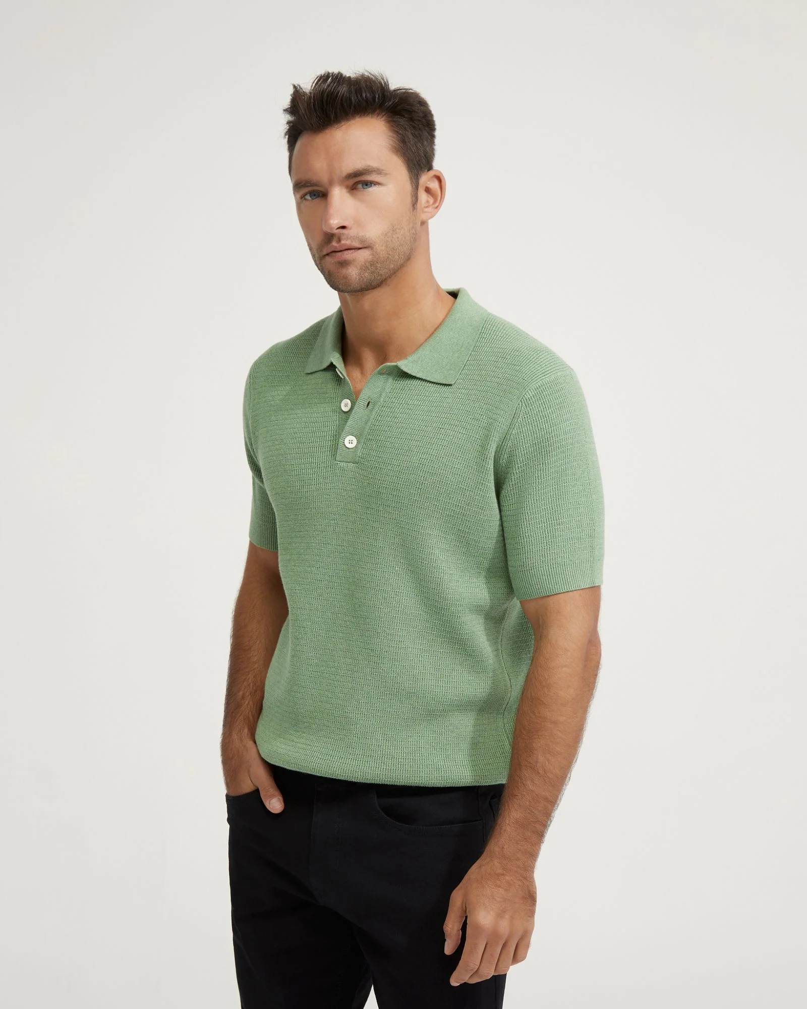 Dale Cotton Knitted Polo - Image 8