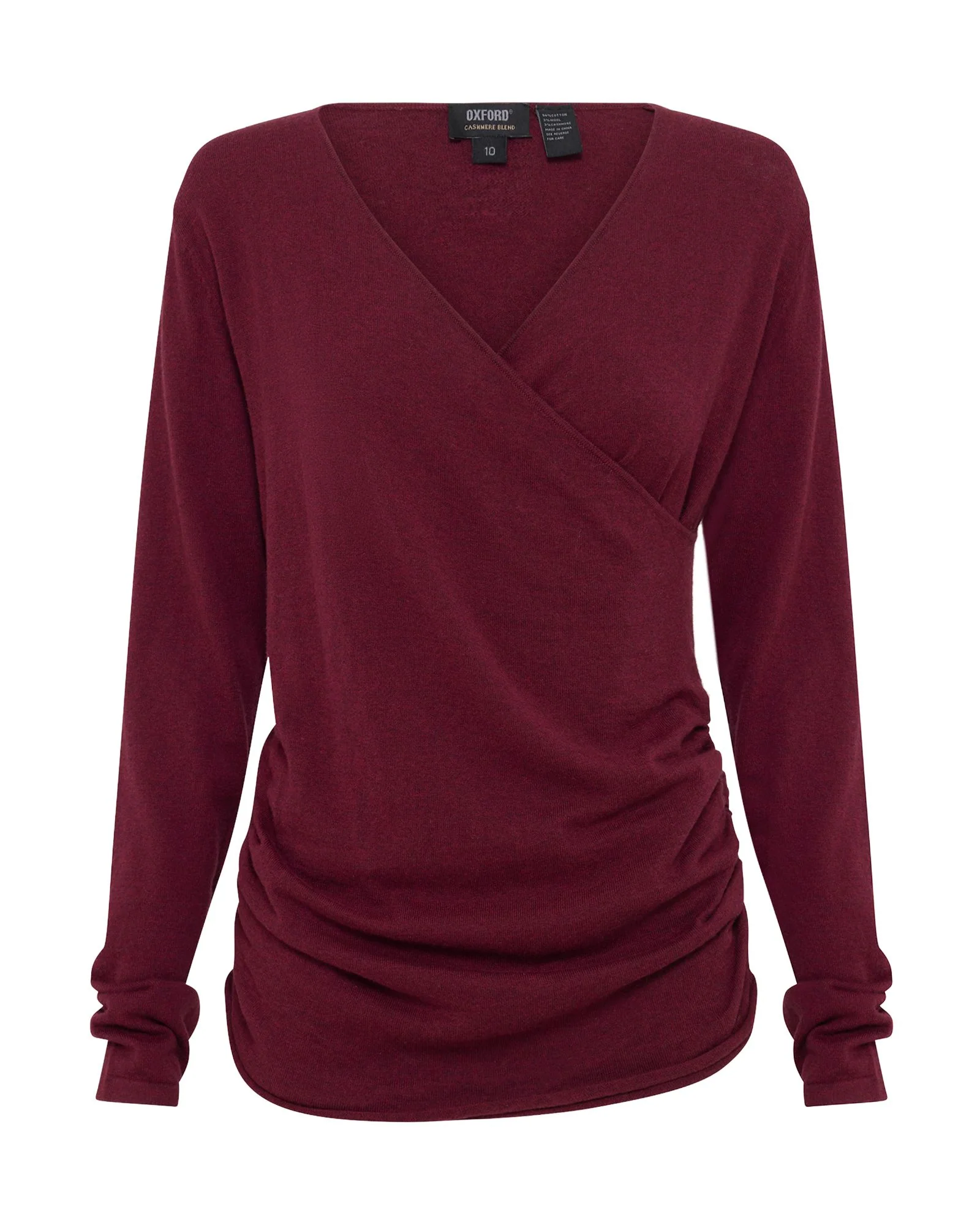Daria Wrap Front Knitted Top - Image 8