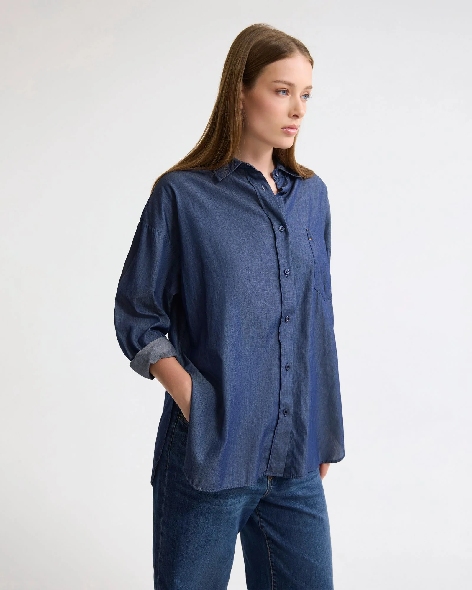 Demi Denim Wash Shirt - Image 3