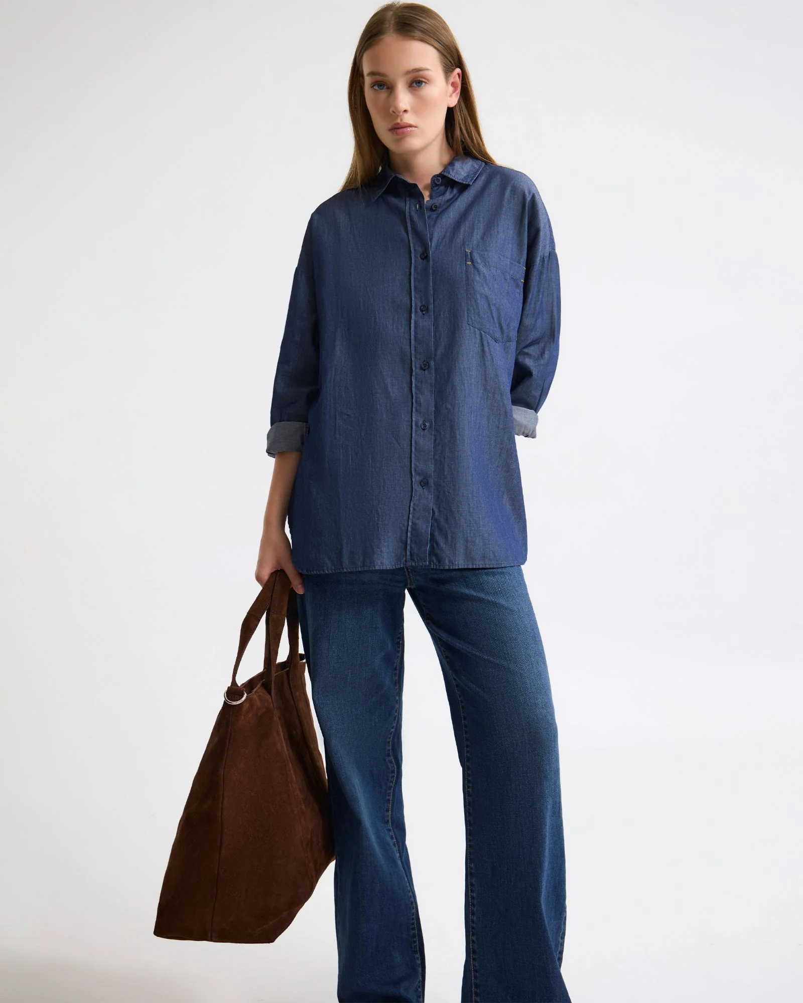 Demi Denim Wash Shirt - Image 5