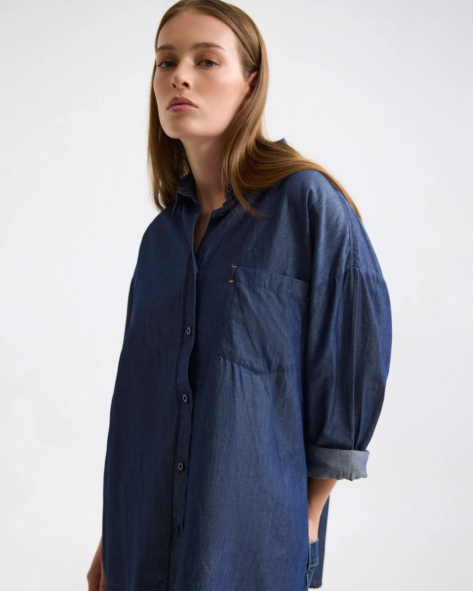 Demi Denim Wash Shirt - Image 8