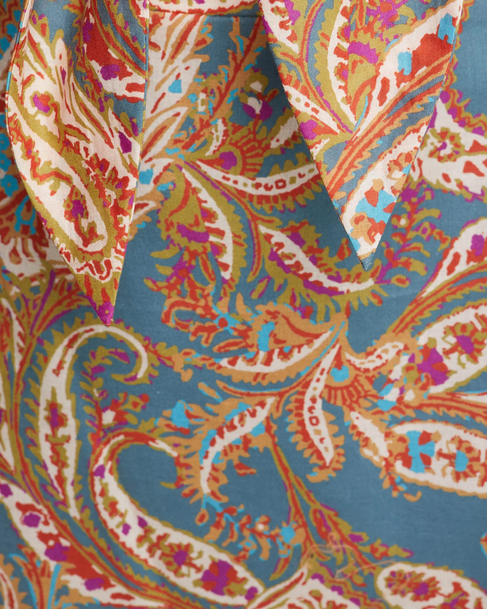 Dena Cotton Paisley Print Dress - Image 6