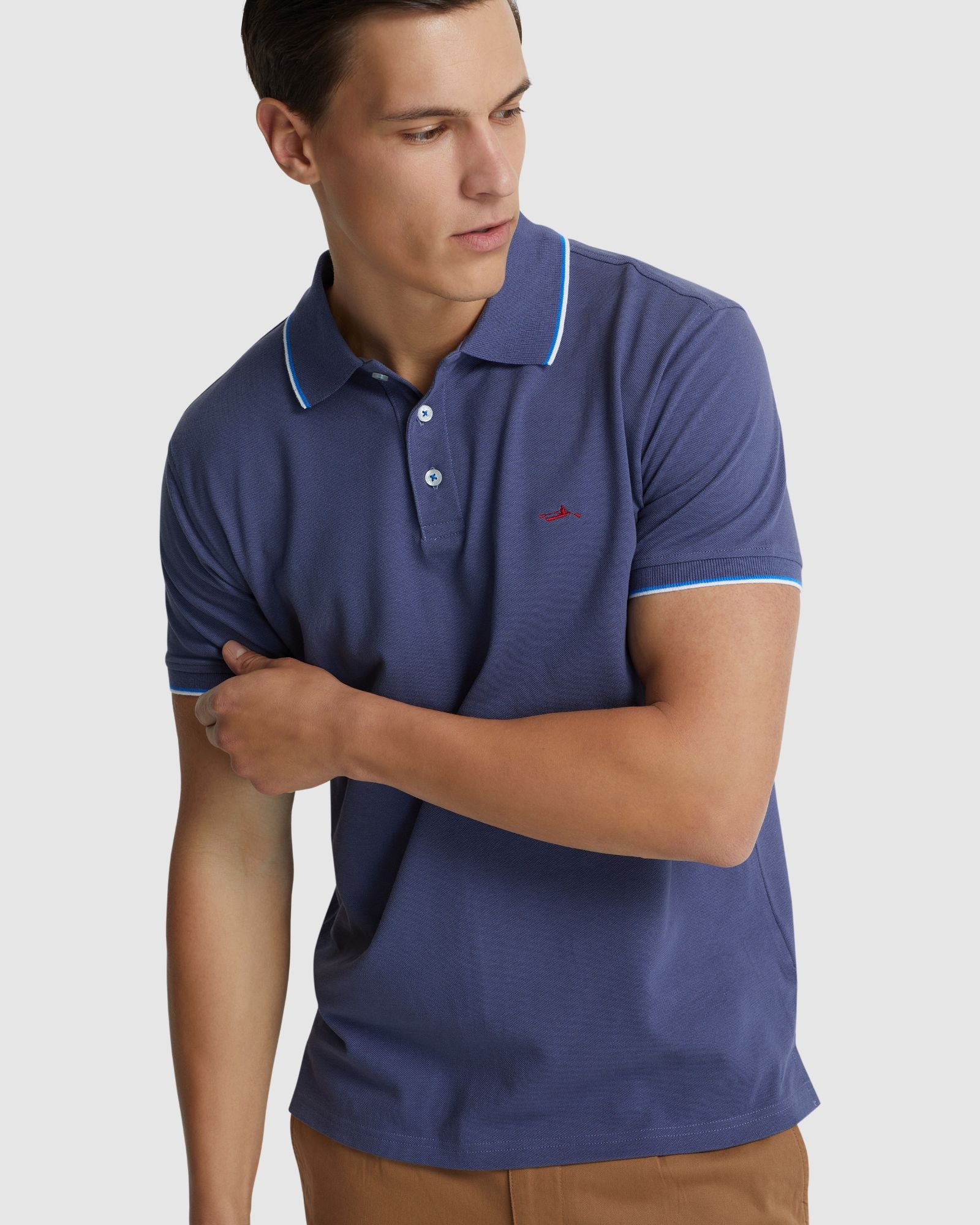 Derek Pique Tipping Polo - Image 10