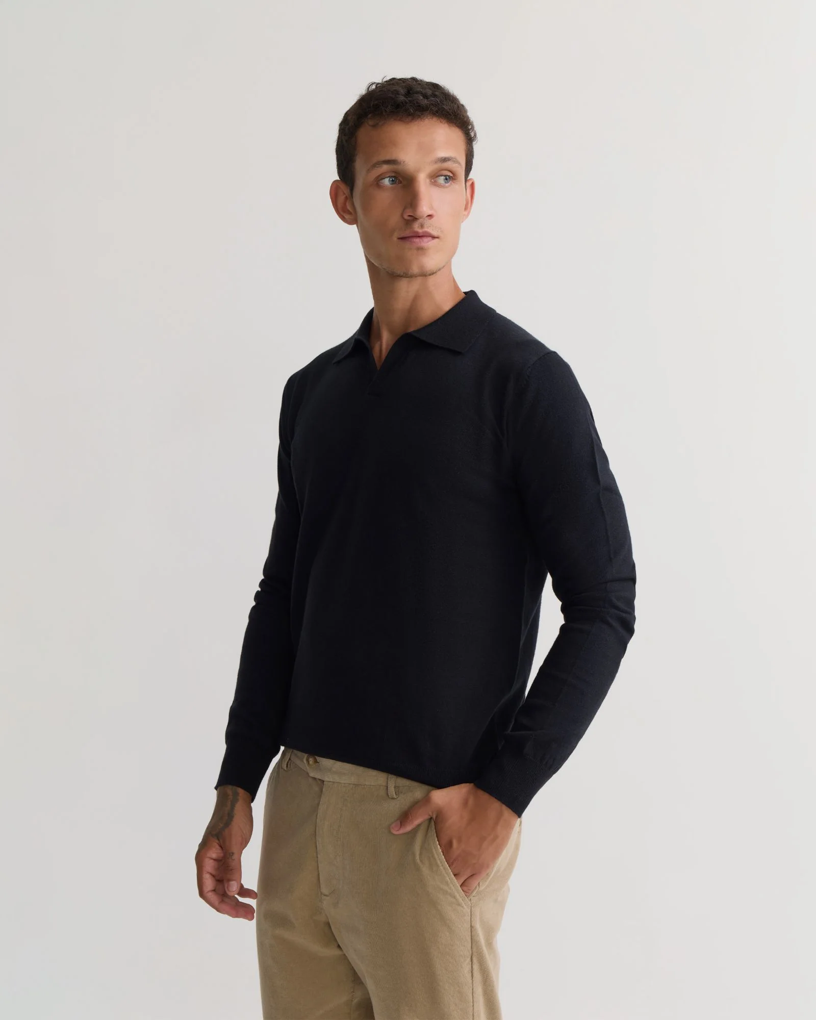 Dominic Open Polo Collar Knit - Image 14