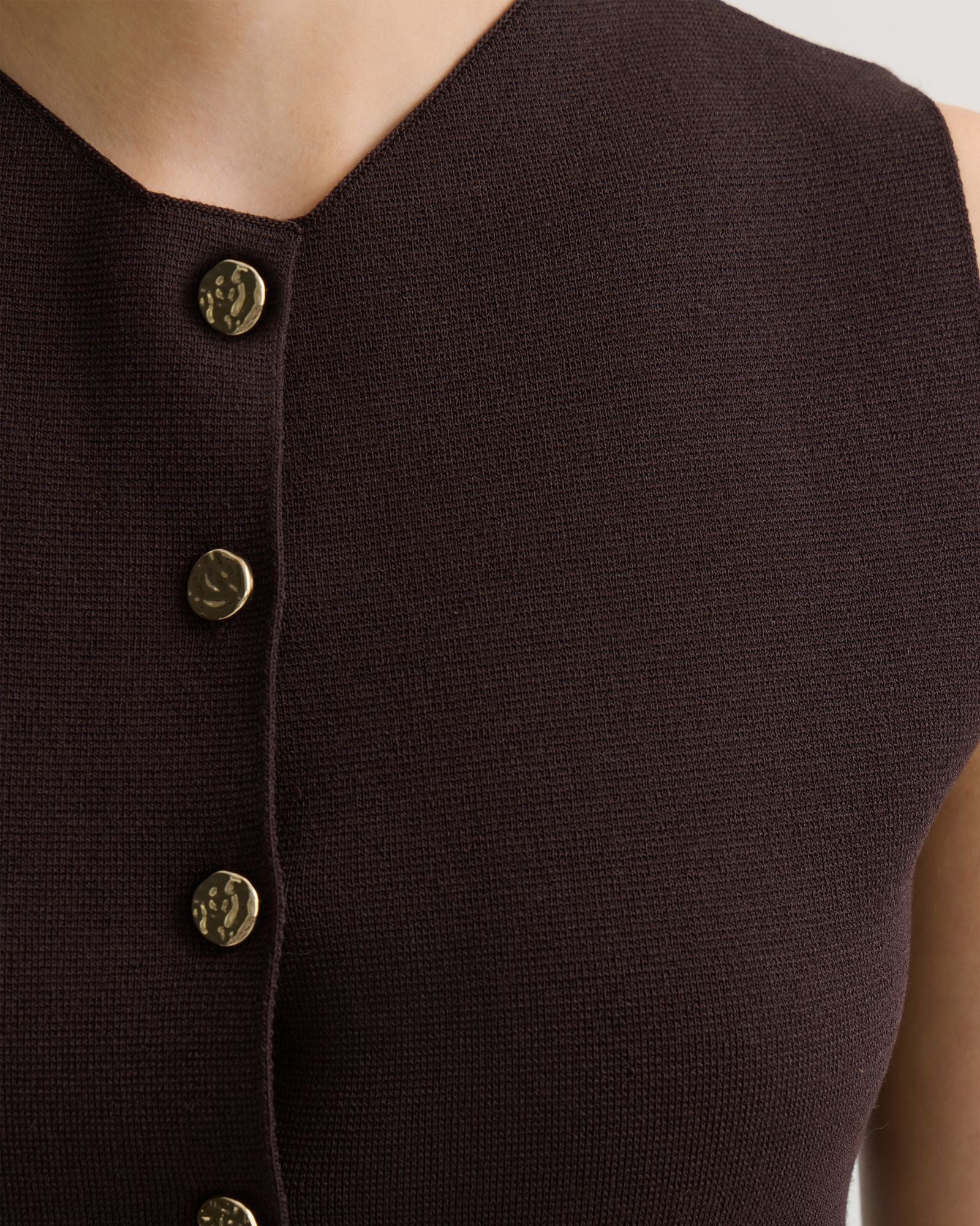 Drew Knitted Long Waistcoat - Image 12