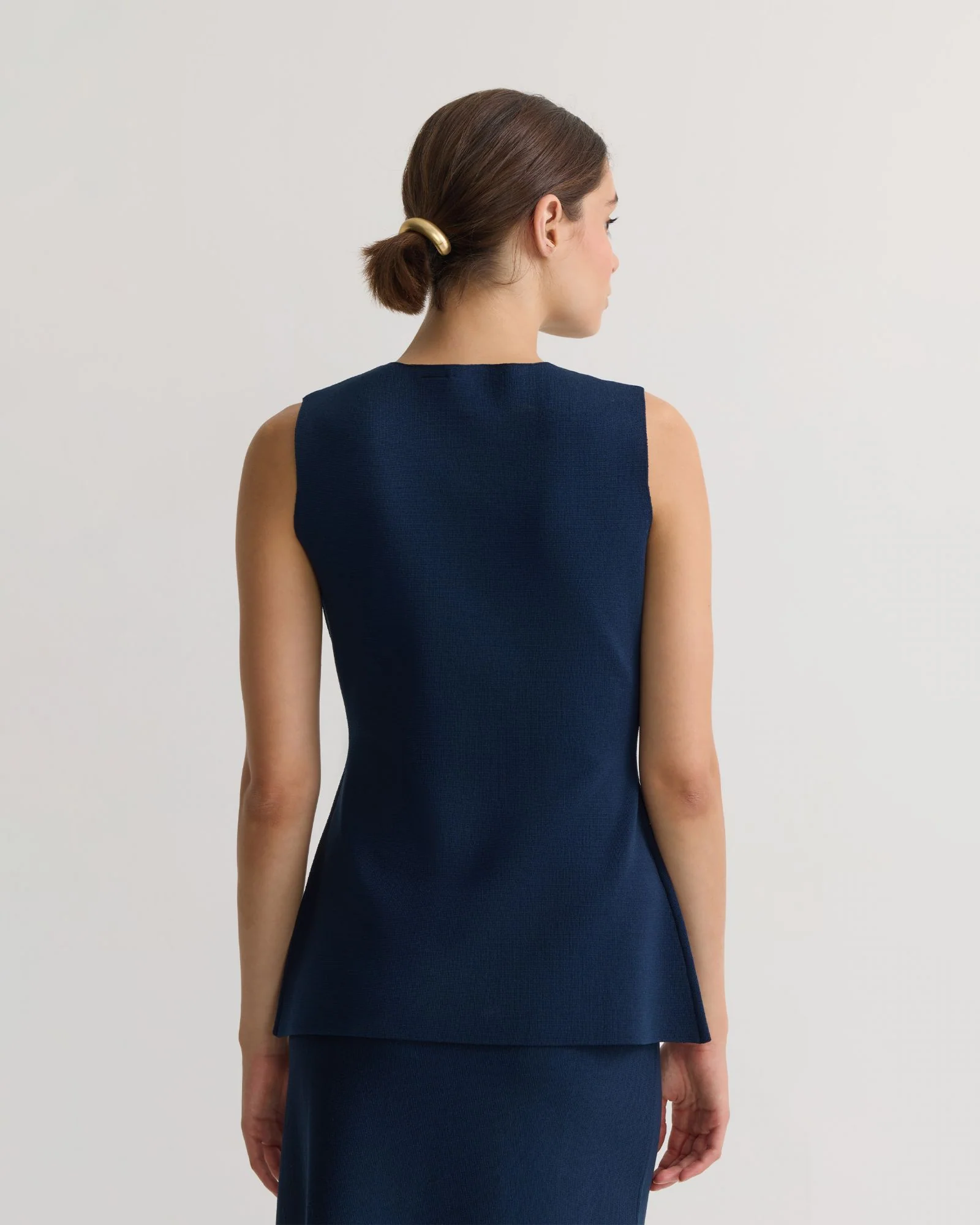 Drew Knitted Long Waistcoat - Image 3