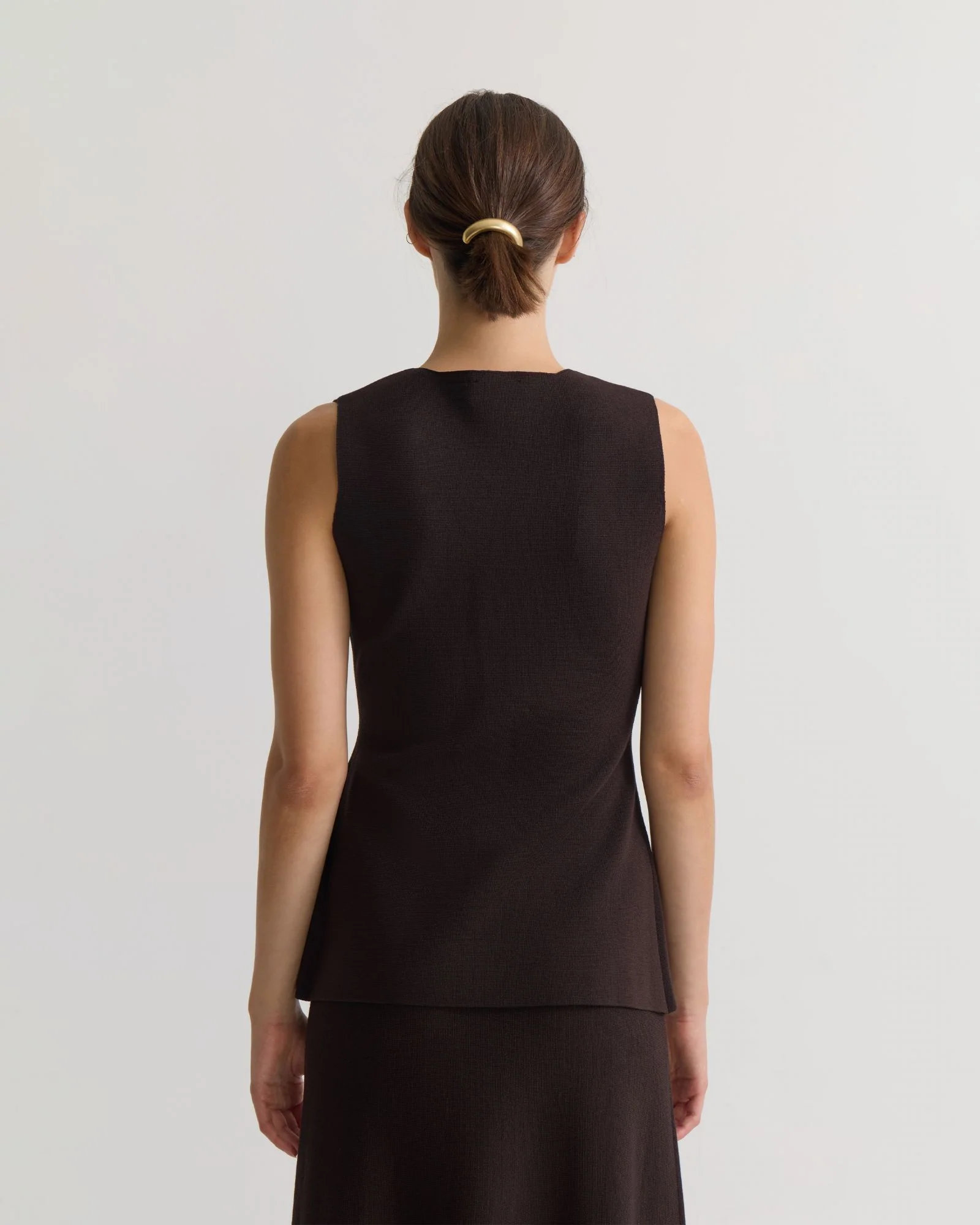 Drew Knitted Long Waistcoat - Image 9