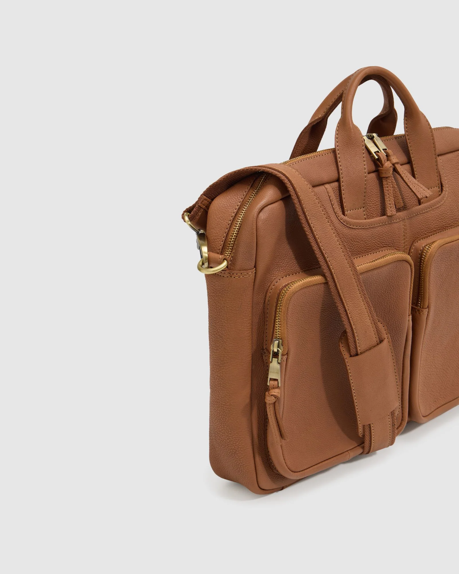 Duke Leather Laptop Bag - Image 4