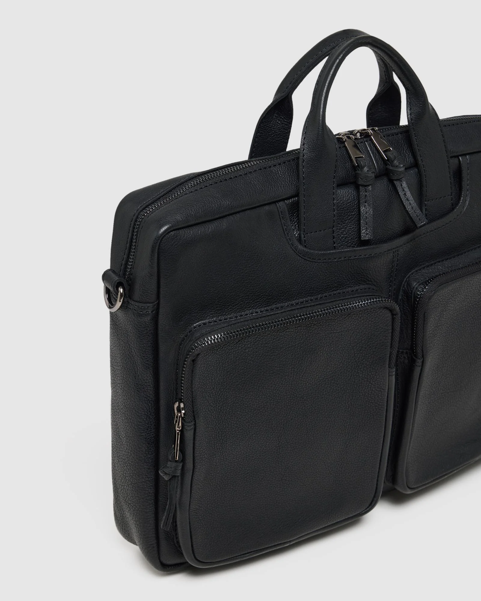 Duke Leather Laptop Bag - Image 8