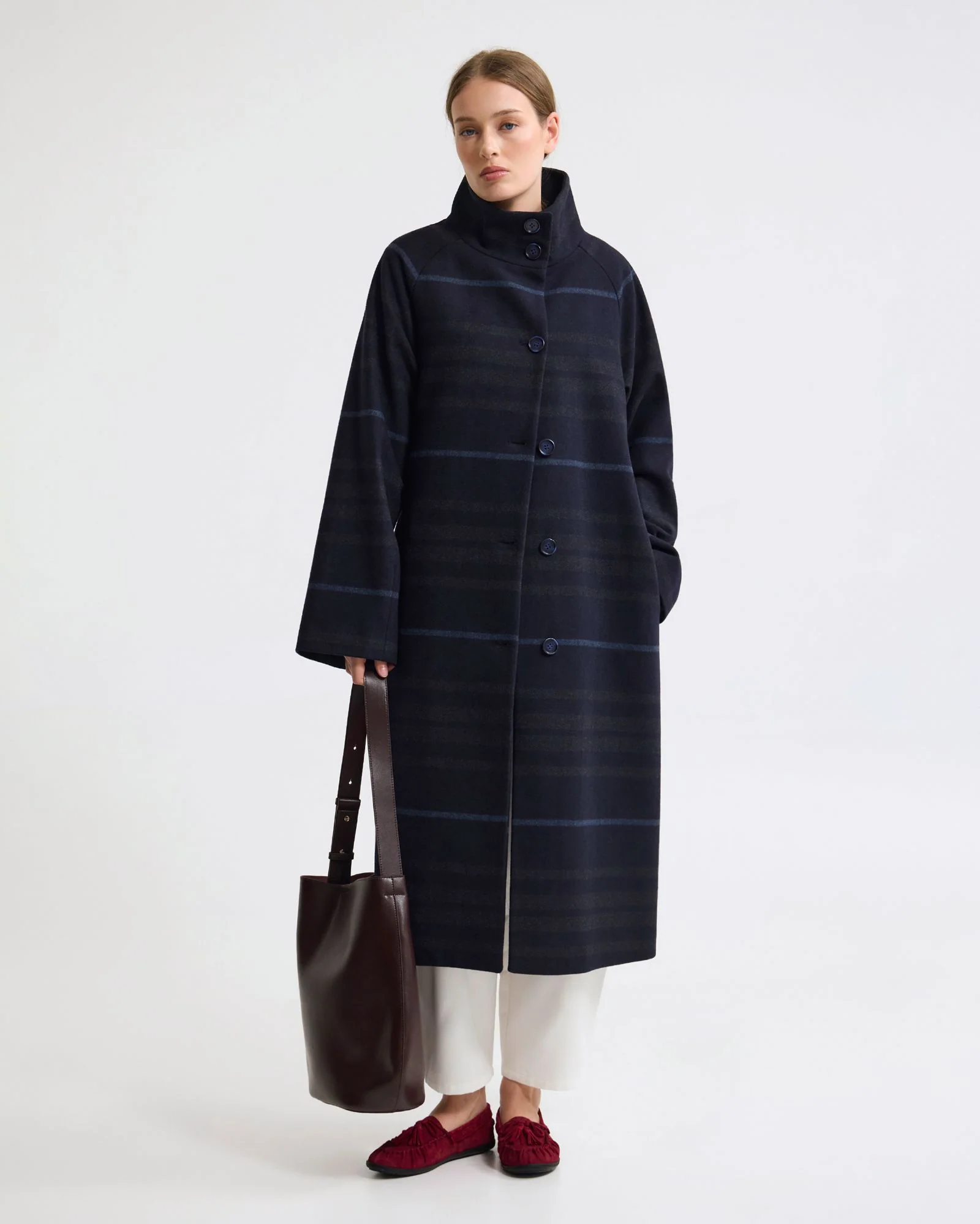 Edi Wool Funnel Collar Coat - Image 2