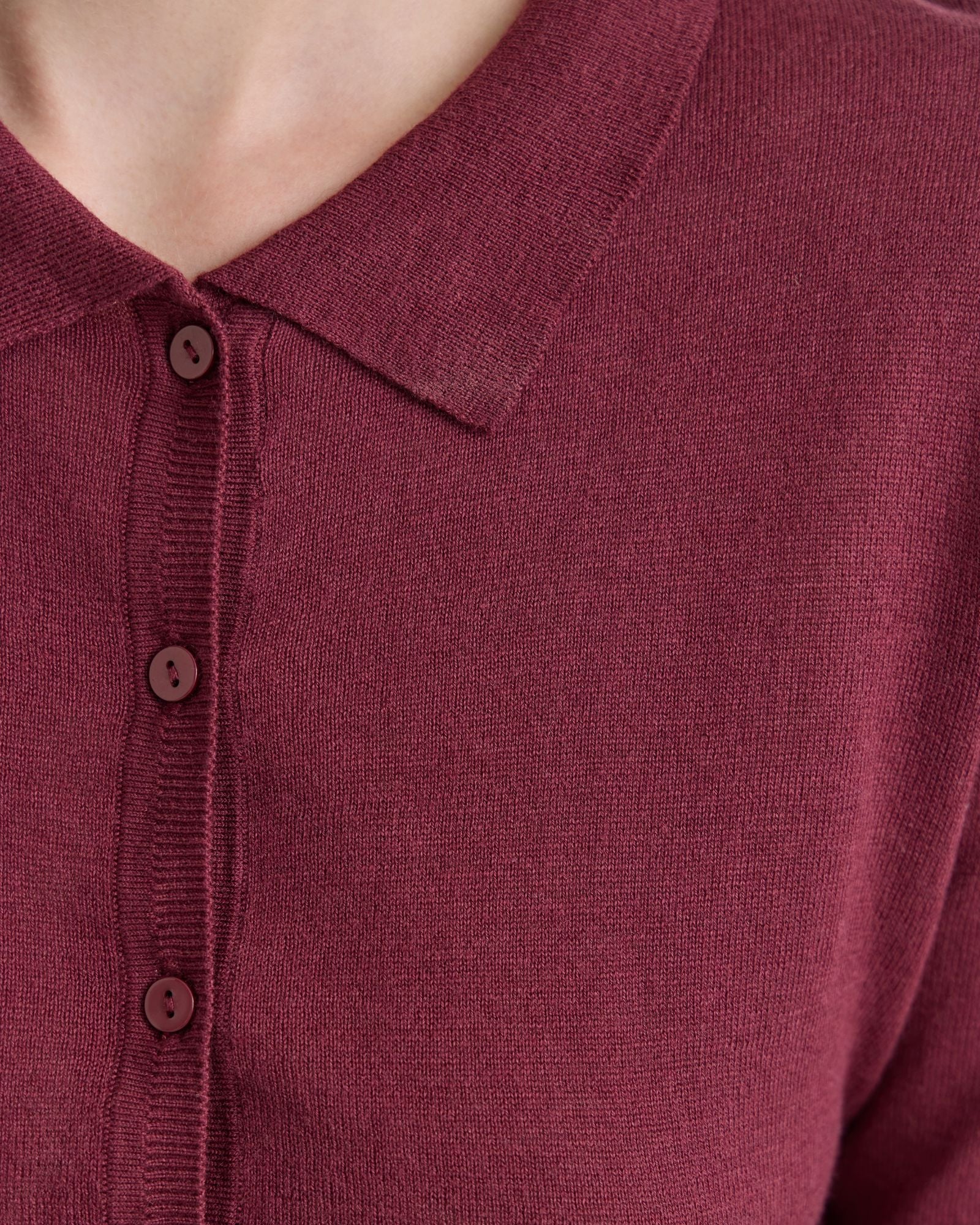 Edwina Silk Blnd Polo Collar Knit - Image 12