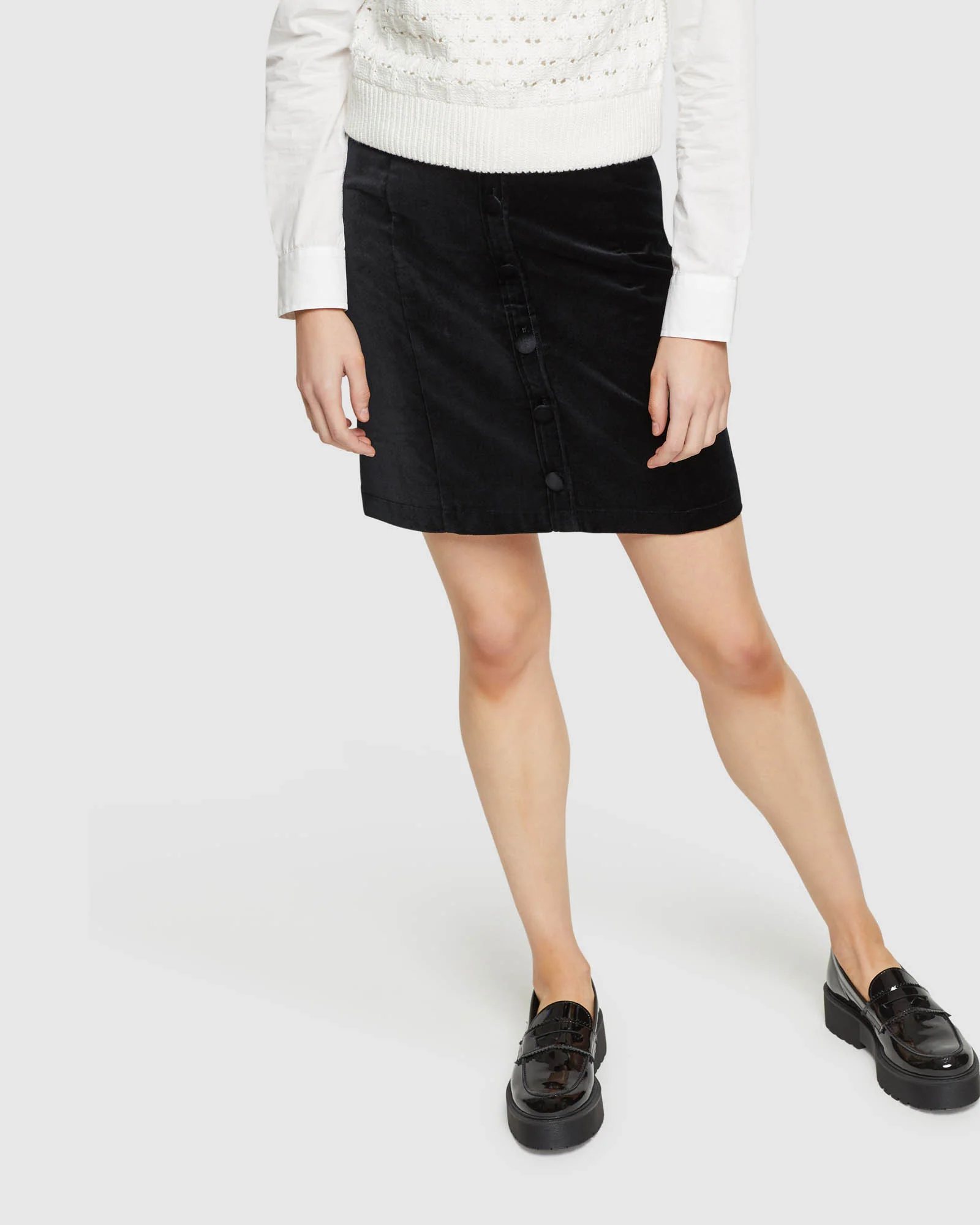 Anya Velvet Mini Skirt - Image 10